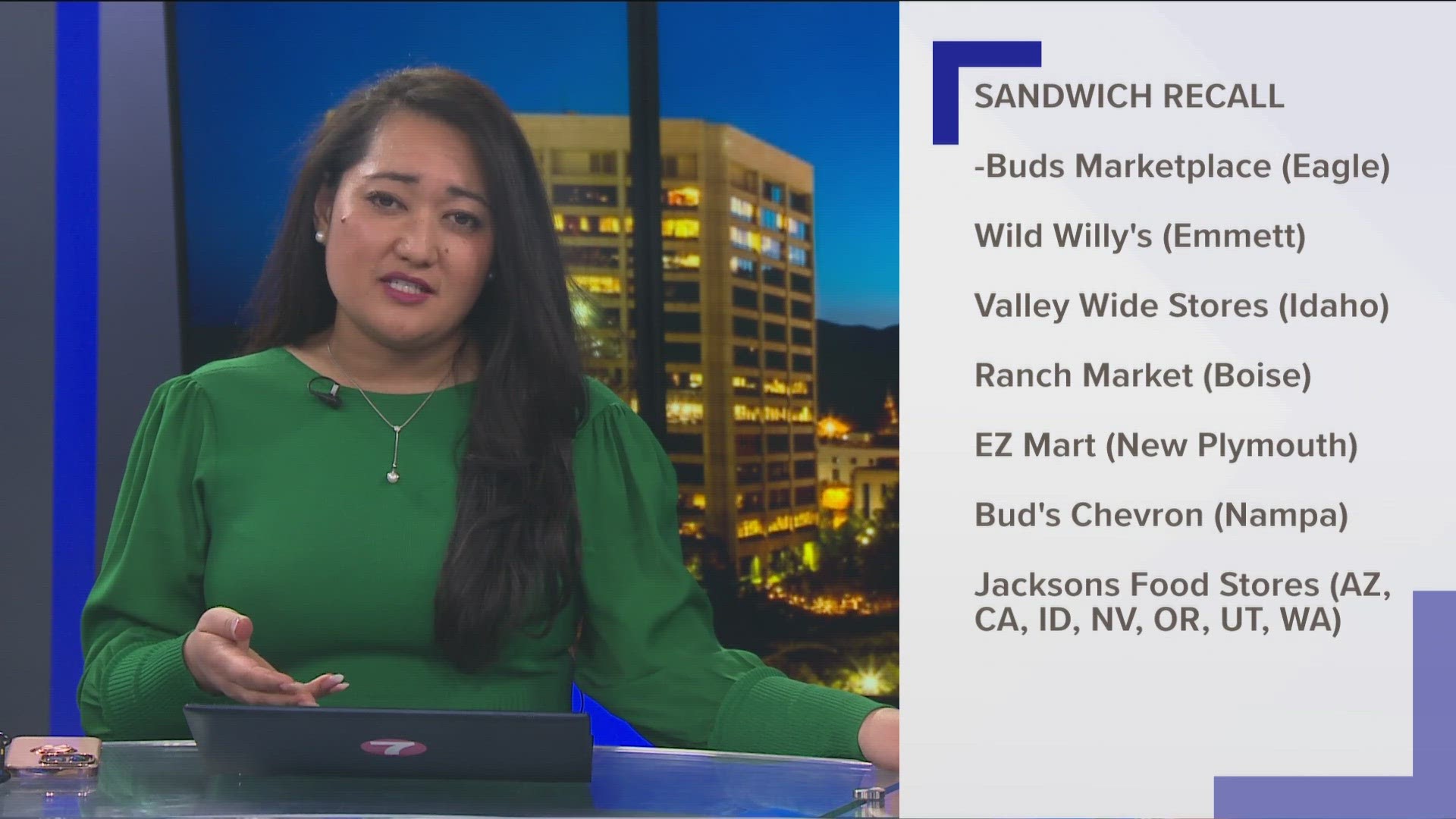 Capitol Distributing, that distributes at several Idaho stores including Jacksons, is recalling 3,934 sandwiches.