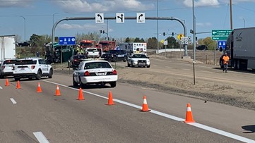 Westbound lanes of I-84 in Caldwell blocked after fatal crash
