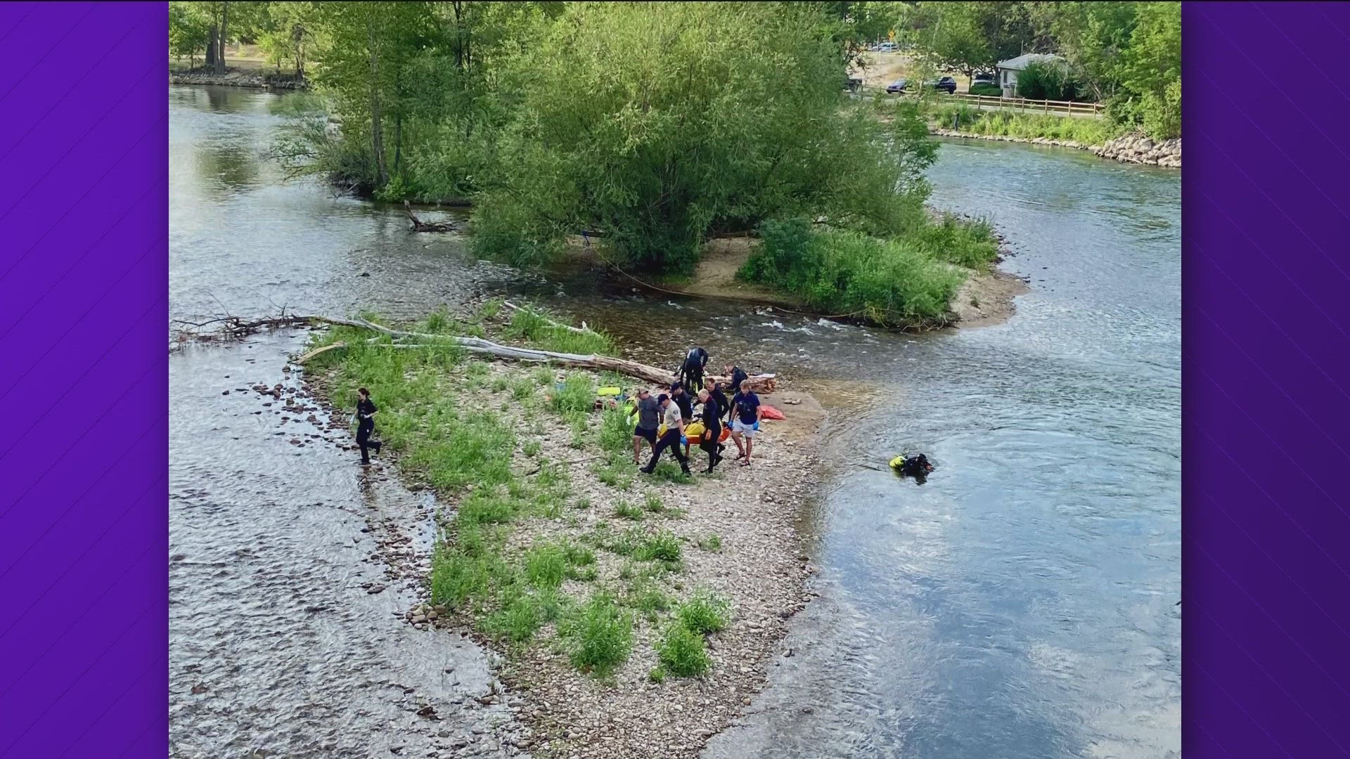 The man was reported missing in 2017. Boise Police said he died by suicide before falling in the river.