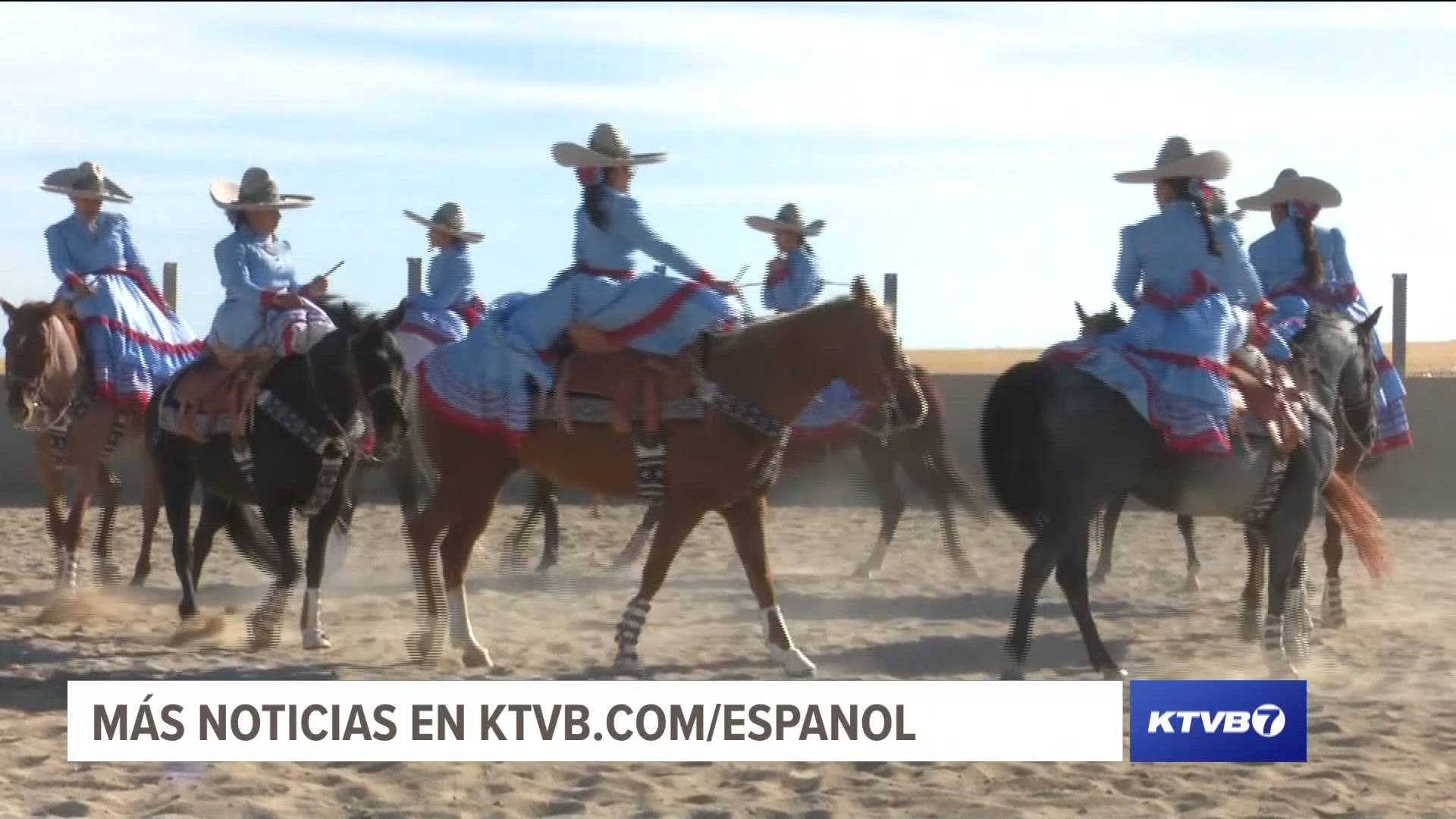 Escaramuzas Reinas Del Valle están en México para competir en un escenario nacional, representando a Nampa y su cultura.