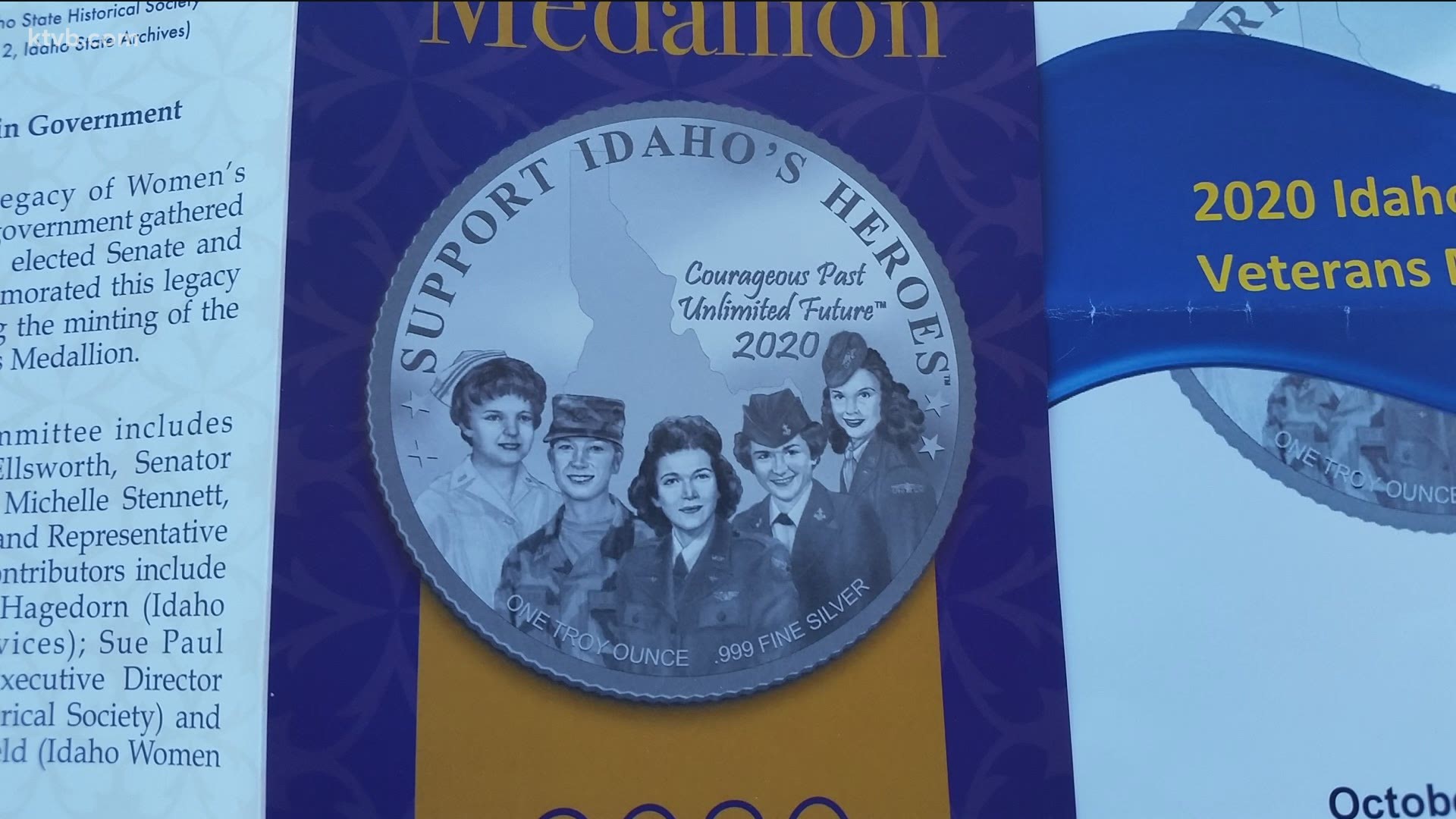 A ceremony was held at the Warhawk Air Museum in Nampa Monday to unveil the new medallion to honor Idaho women in the military.
