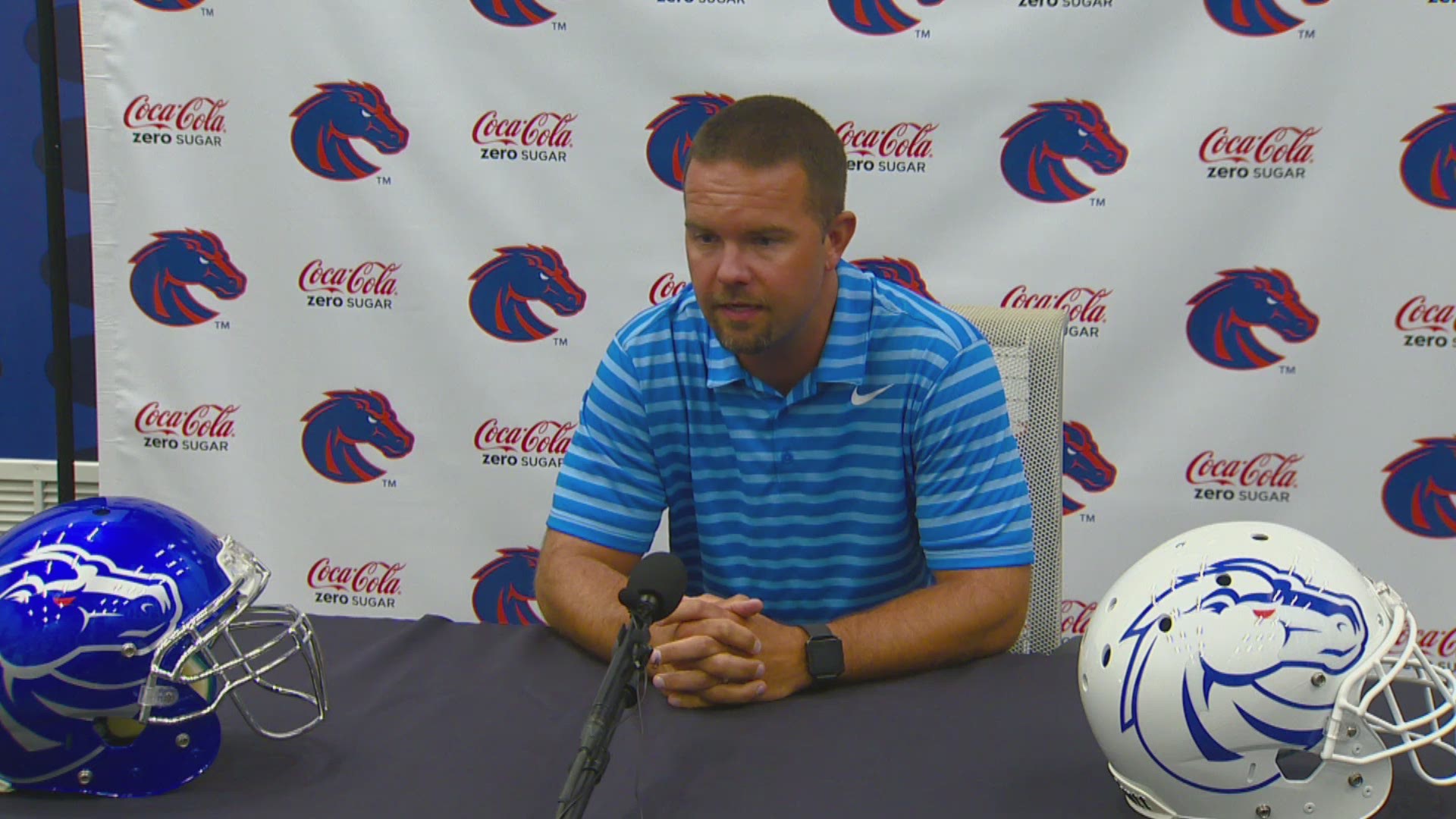 Boise State defensive coordinator Zak Hill discusses this week's trip to Pullman to face the Washington State Cougars.