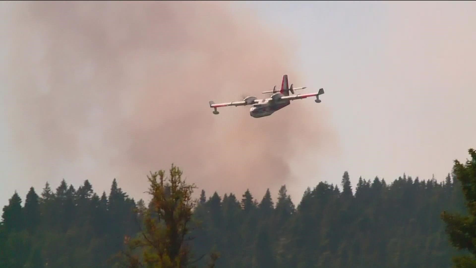 The Four Corners fire is estimated to be 200 acres and likely caused by Thursday’s thunderstorms that rolled through the forest causing several other smaller fires.