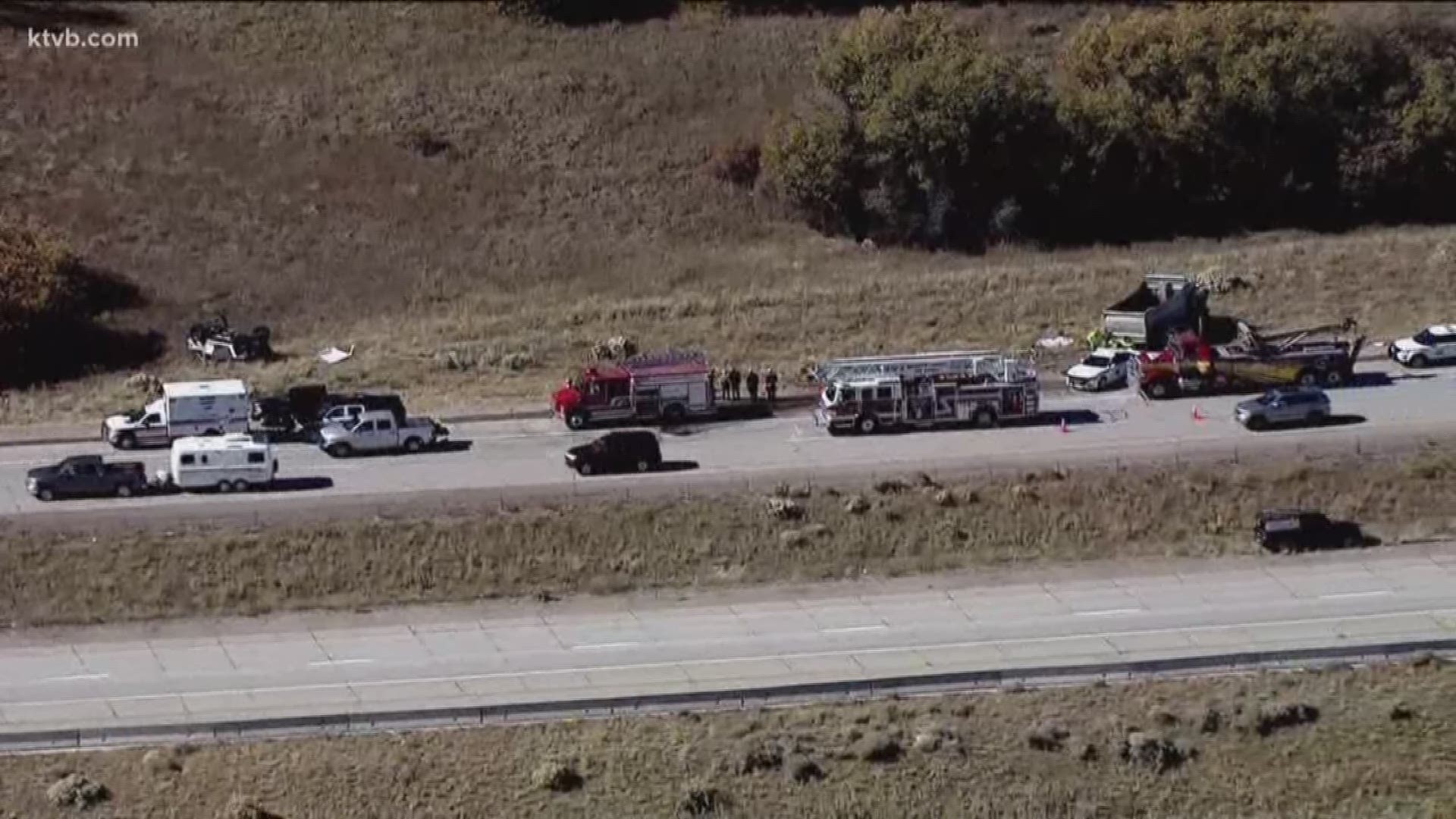 Six people died on Friday when a dump truck crossed a median and hit a pickup truck. Utah Highway Patrol officers reported finding prescription pills and open containers of alcohol inside the dump truck.