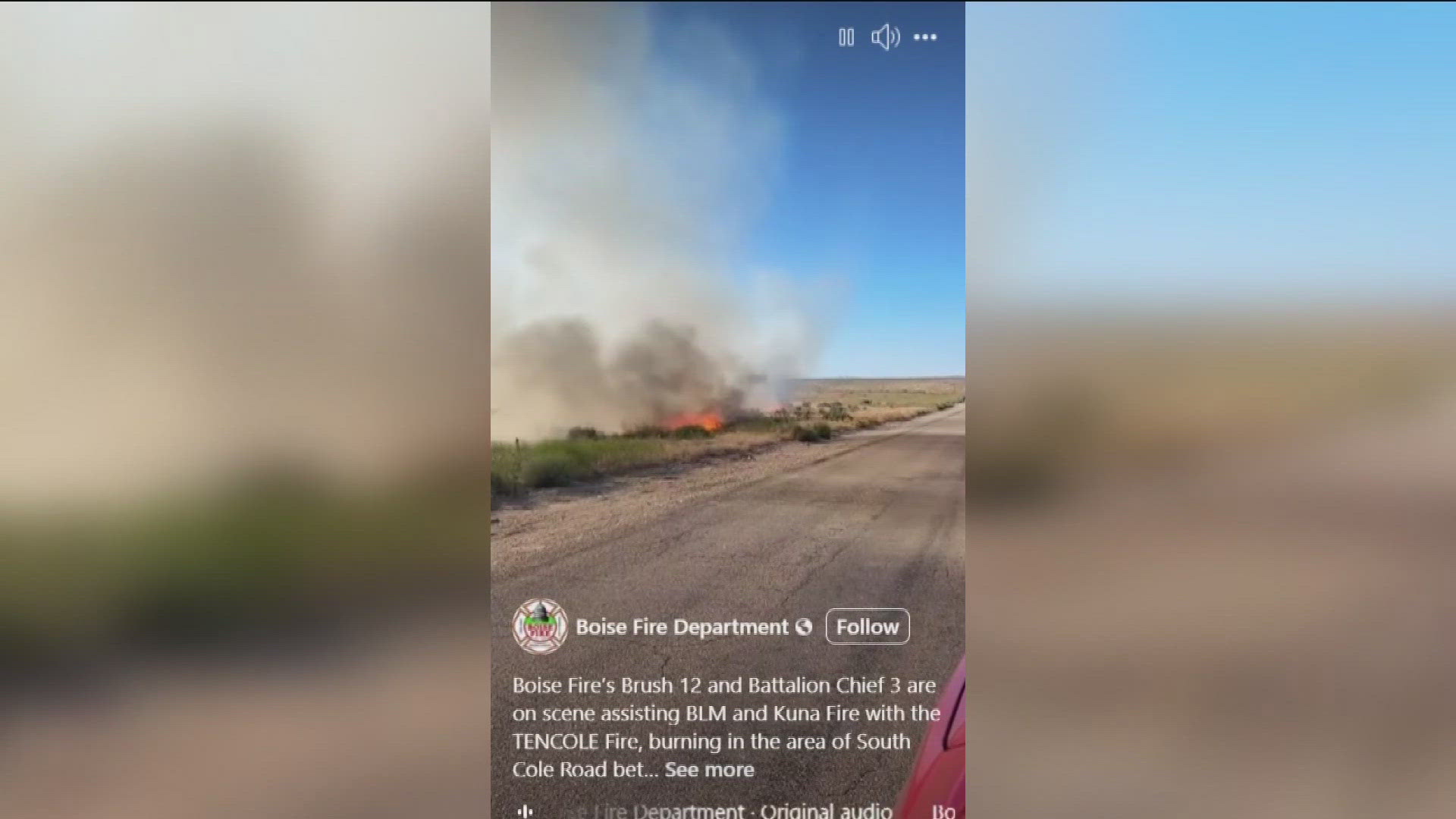 Firefighters expect to contain and control the fire by Sunday evening. 