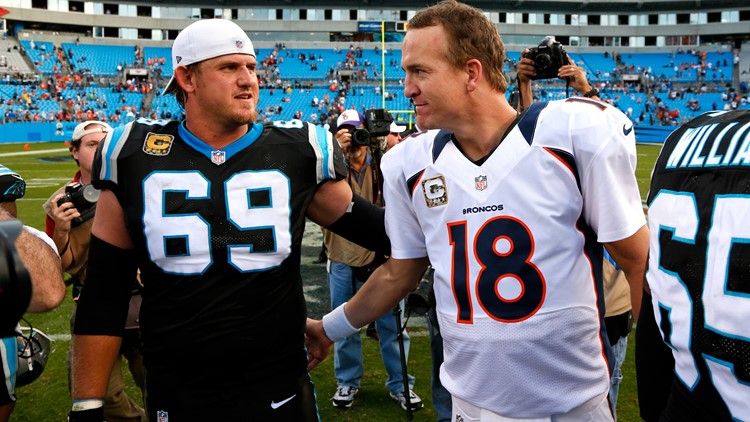 Carolina Panthers offensive tackle Jordan Gross (69) blocks New