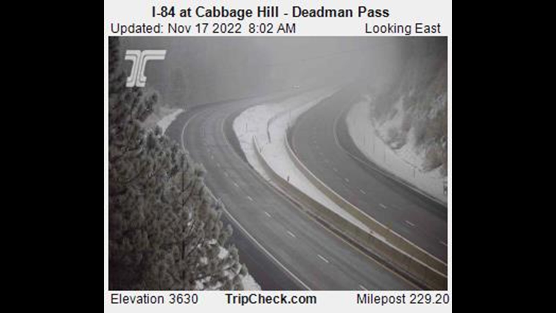 Interstate 84 closure in northeastern Oregon