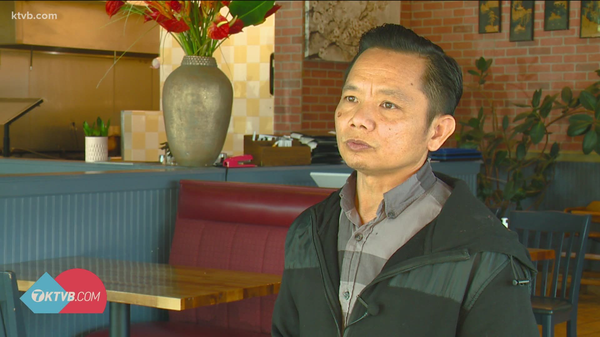 An Ngyuen is struggling to find workers for his pho restaurants, so he has to rely on his wife and father to help out.