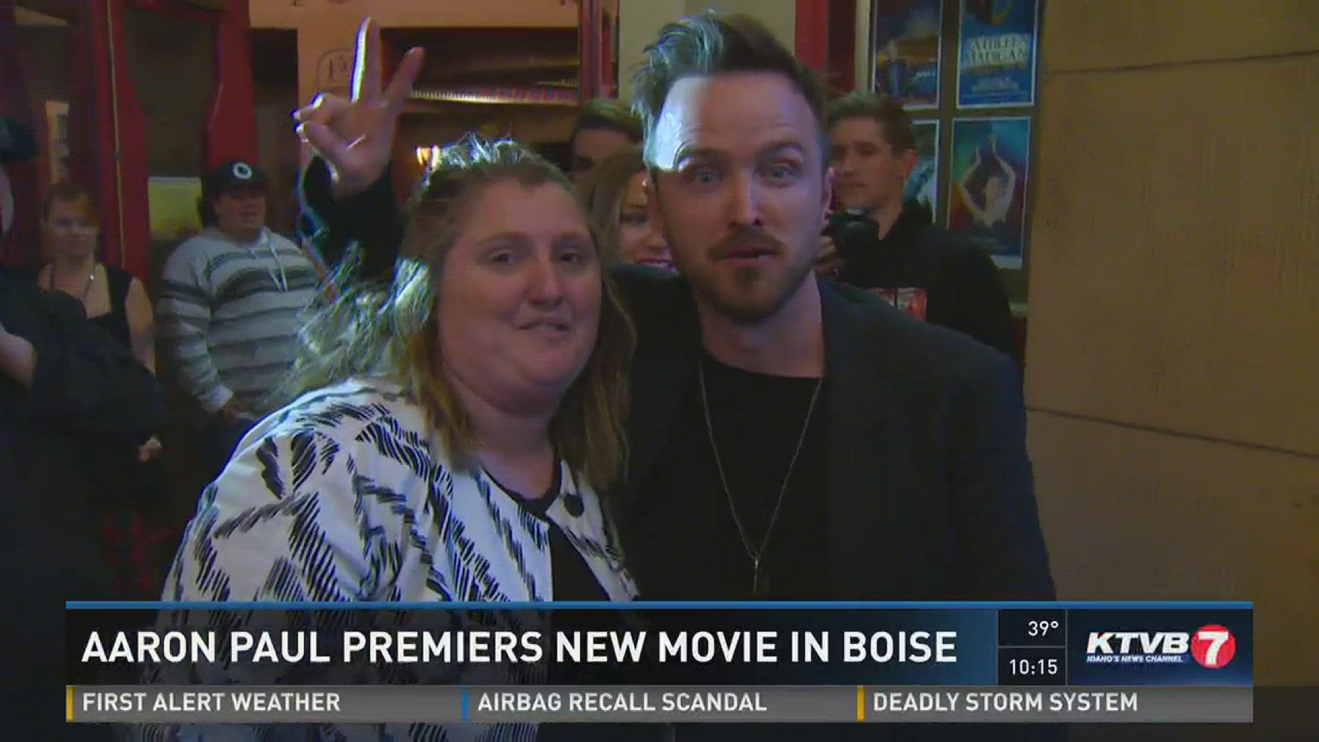 Aaron Paul premieres new movie in Boise.