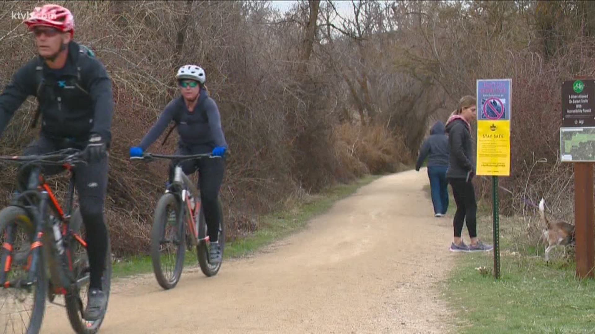 If people follow the guidelines, Boise Parks and Rec won't have any reason to close down the Greenbelt or trails, according to the Boise Parks and Rec's director.