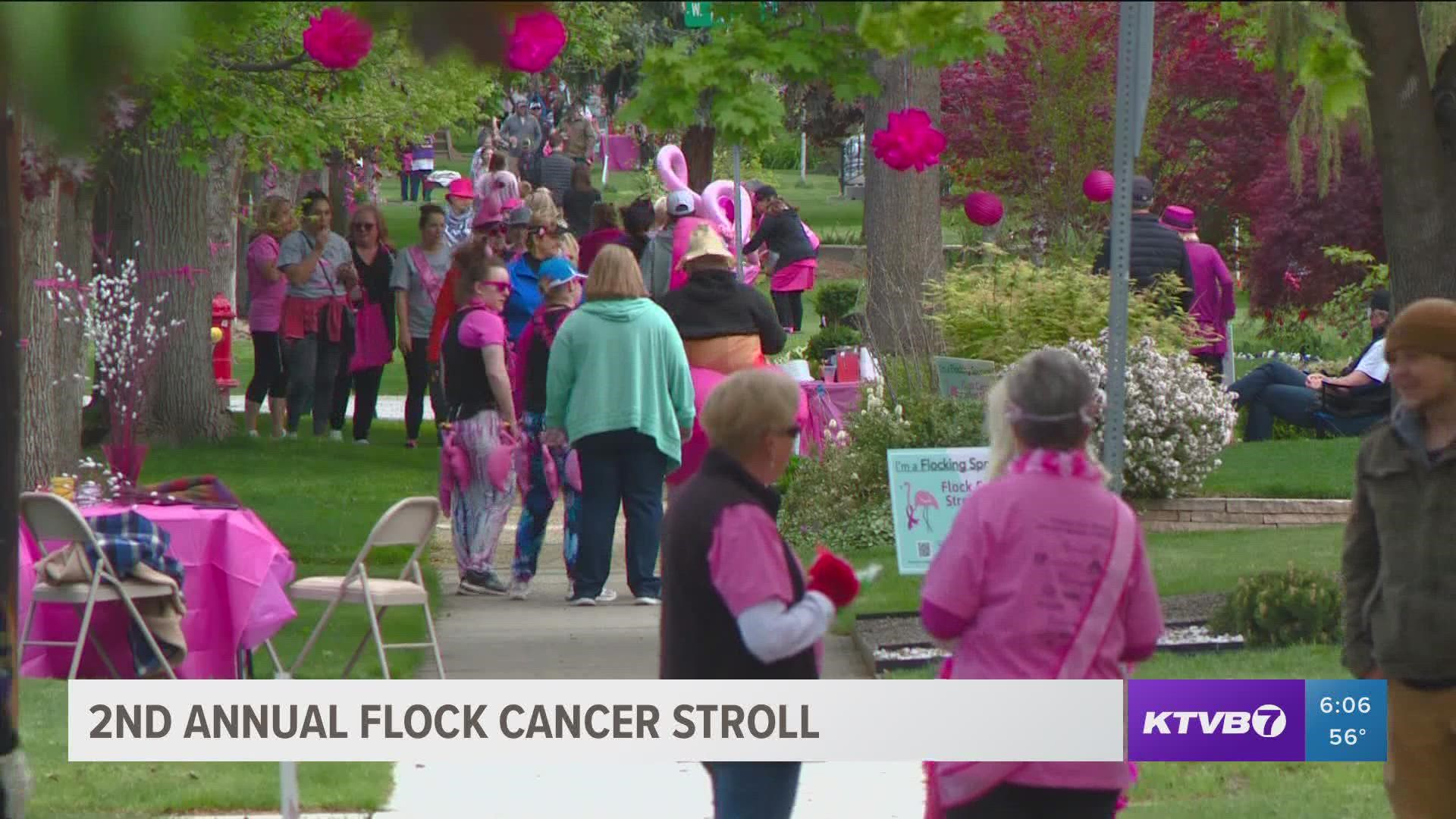 The pink-flamingo-themed walk invites community members to gather and celebrate cancer survivors, or to walk in memory of their loved ones who battled with cancer.