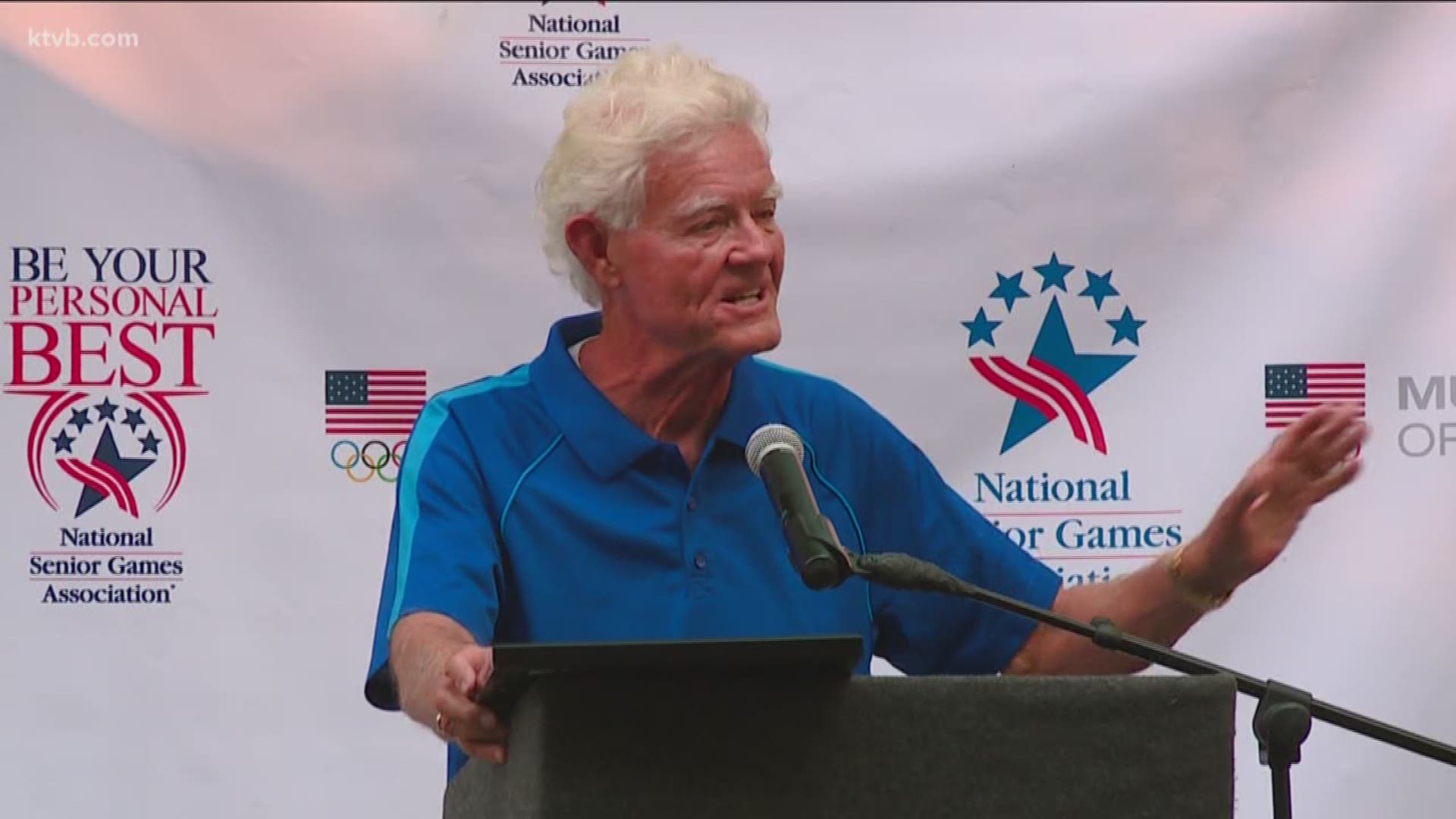 A 78-year-old Boise man was honored by the national Senior Games for his commitment to physical fitness and sportsmanship.