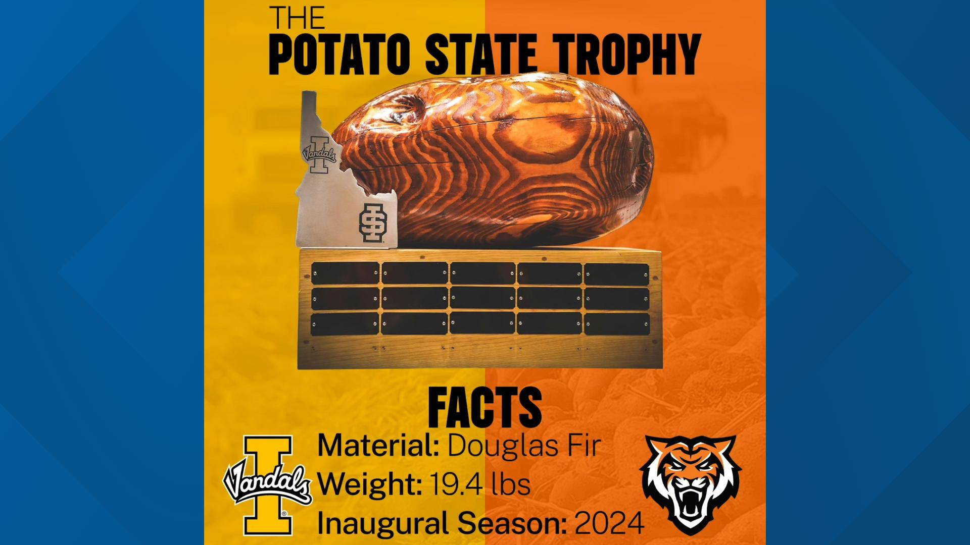 Potato State Trophy: Bengals, Vandals unveil new rivalry prize | ktvb.com