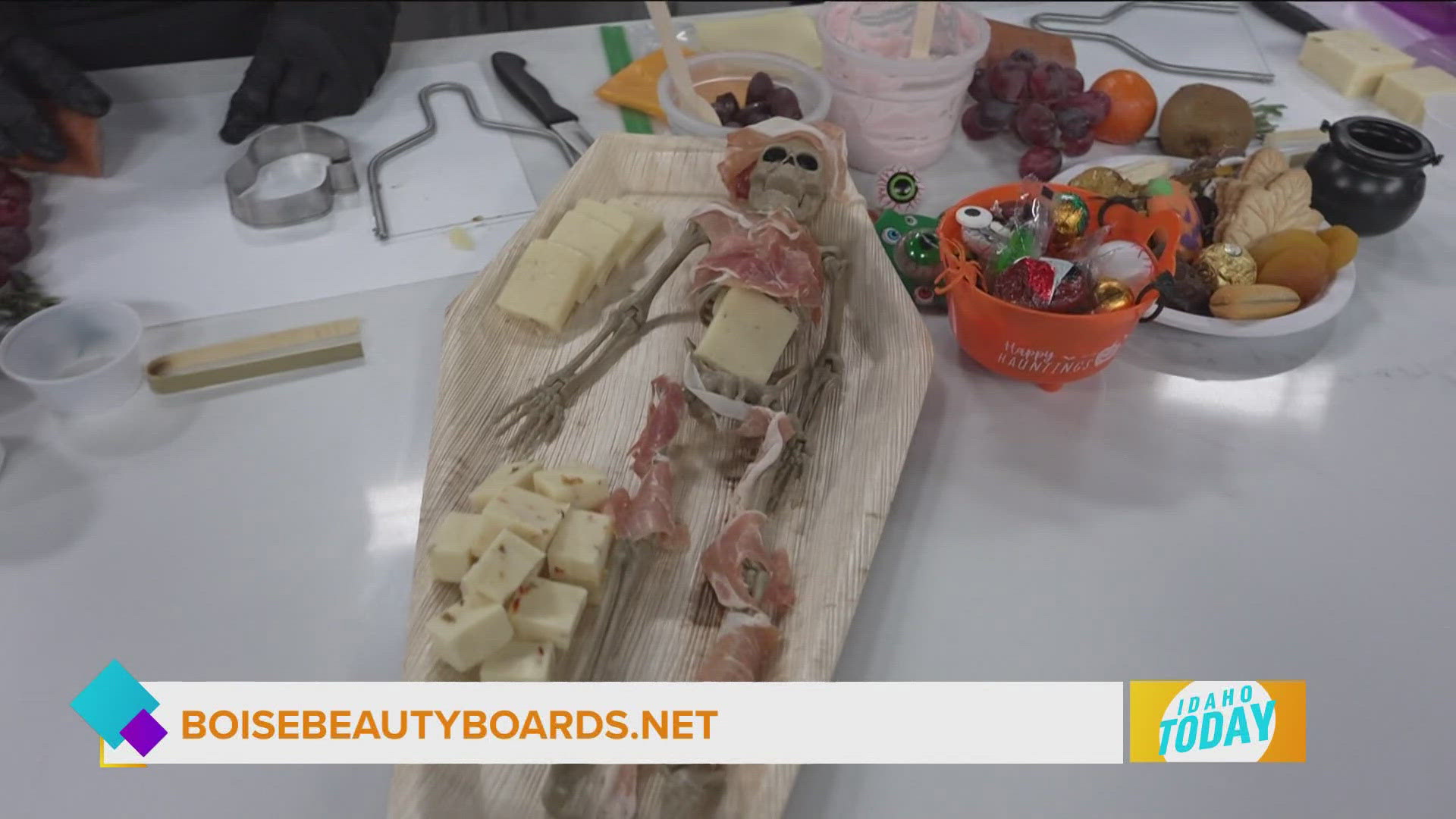 A spooky charcuterie board for your Halloween party