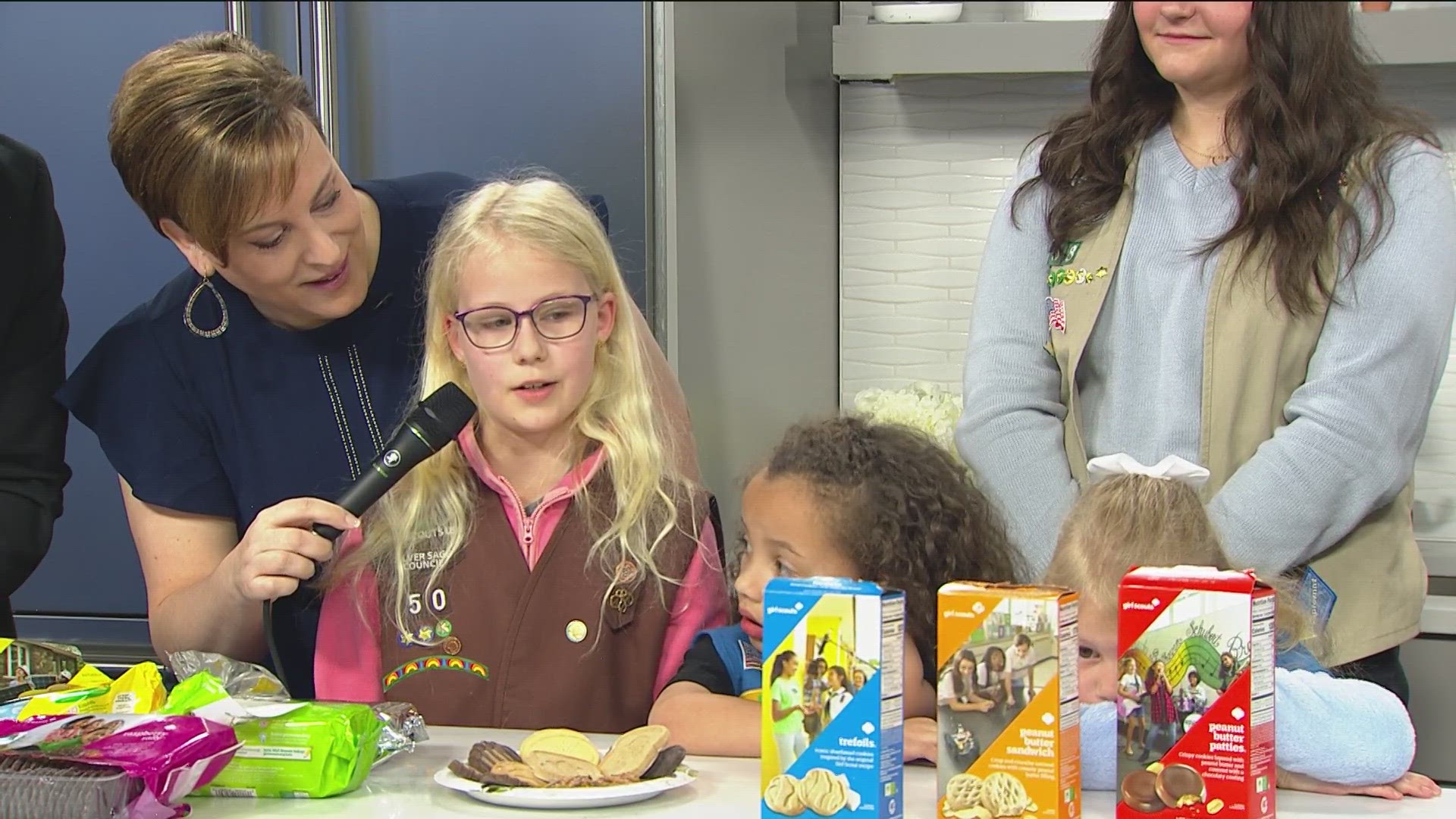 Some members of Girl Scouts of Silver Sage, a southern Idaho group, stopped by to chat and share some samples Thursday morning on Wake Up Idaho.