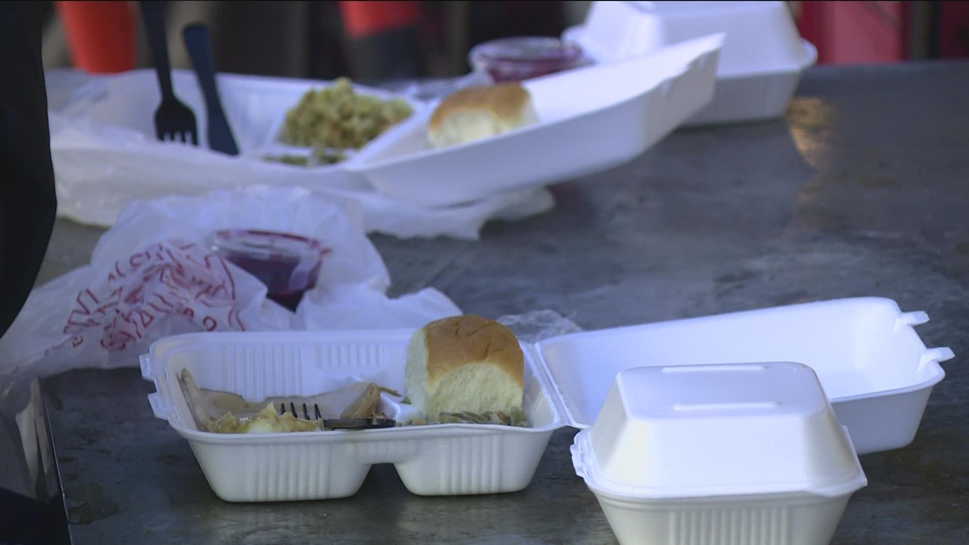 Two businesses, Deja Brew and Mulligans served up food for the community.