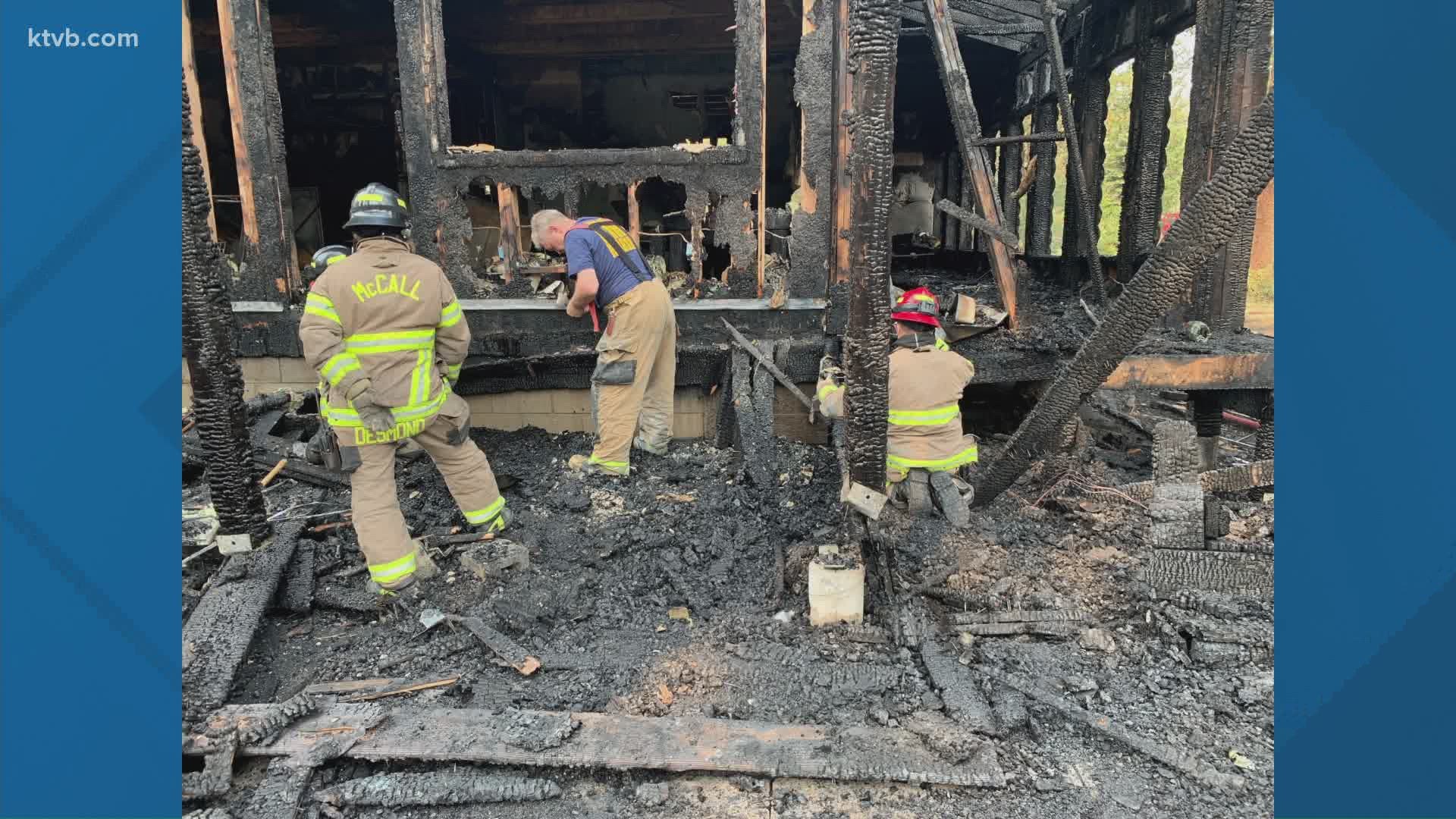 The residents of the home, who work at the Whitetail Club and Shore Lodge in McCall, lost all of their belongings in the blaze.