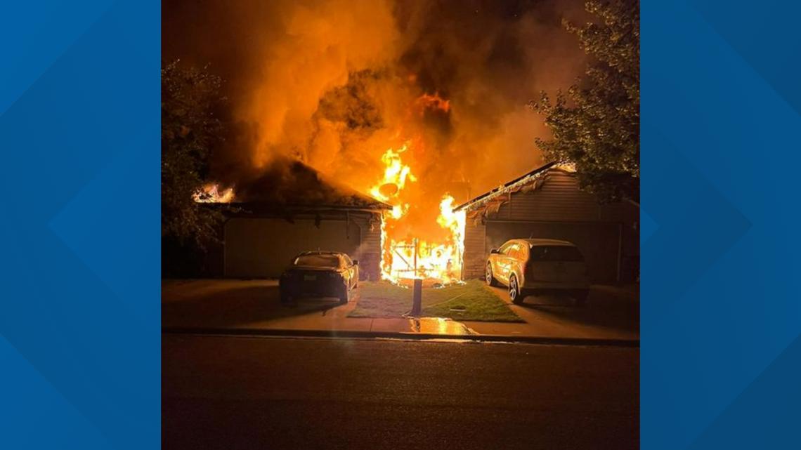 Families displaced after double house fire in Boise | ktvb.com
