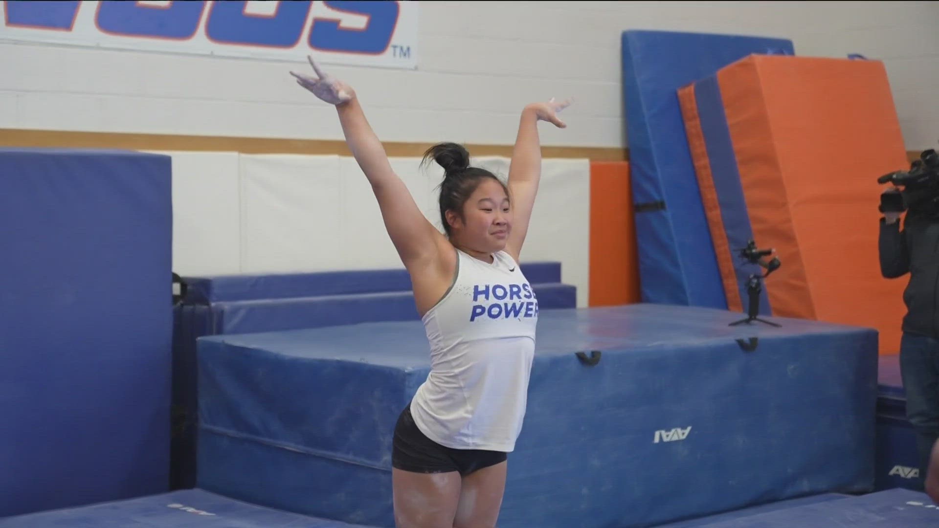 Boise State women's gymnastics will compete in the Mountain West Conference in 2023. The Broncos previously competed in the Mountain Rim Gymnastics Conference.