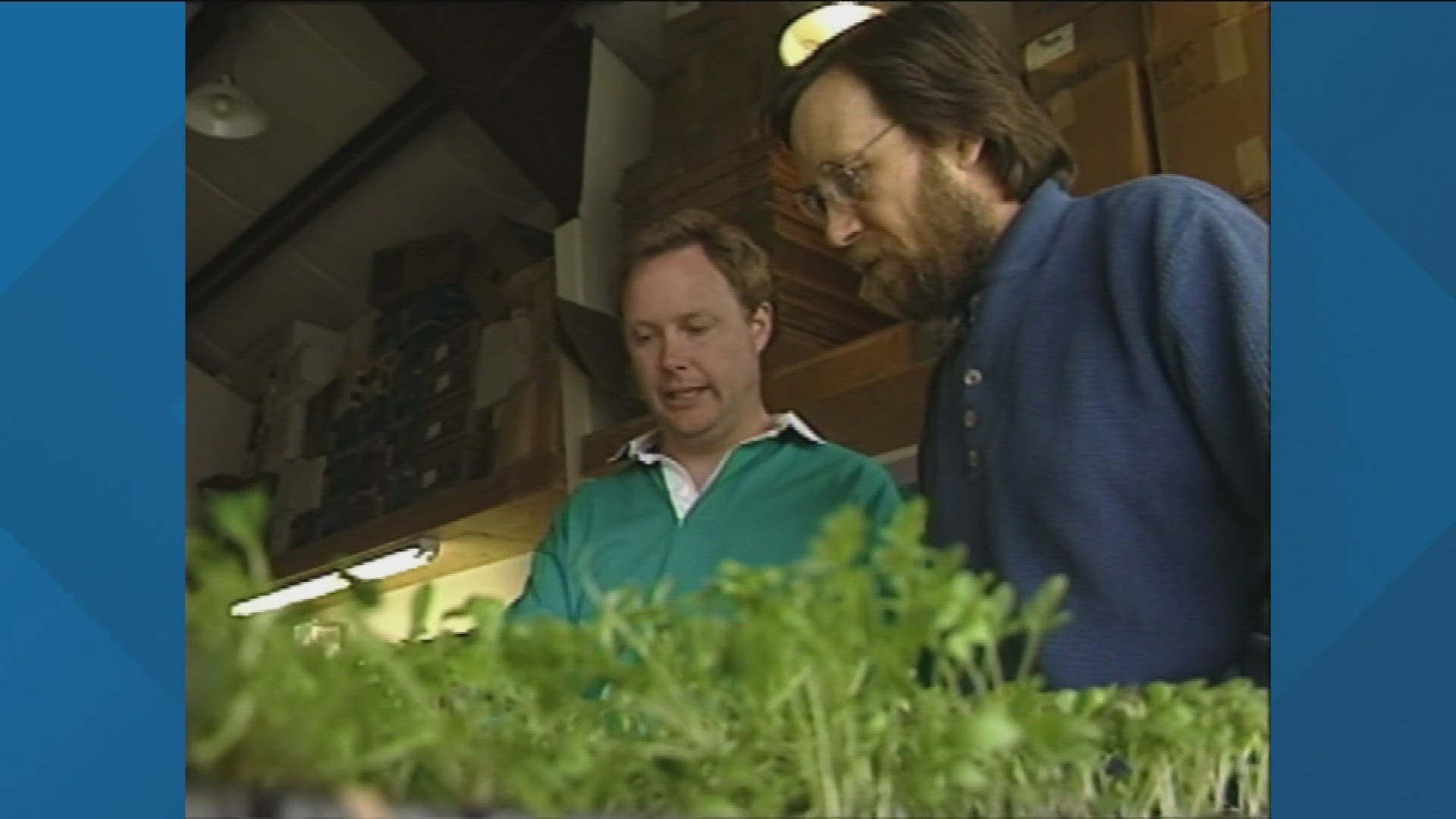 In 1995, KTVB's Rick Lantz visited a garden in the mountains during his " Rick's Garden" segment.