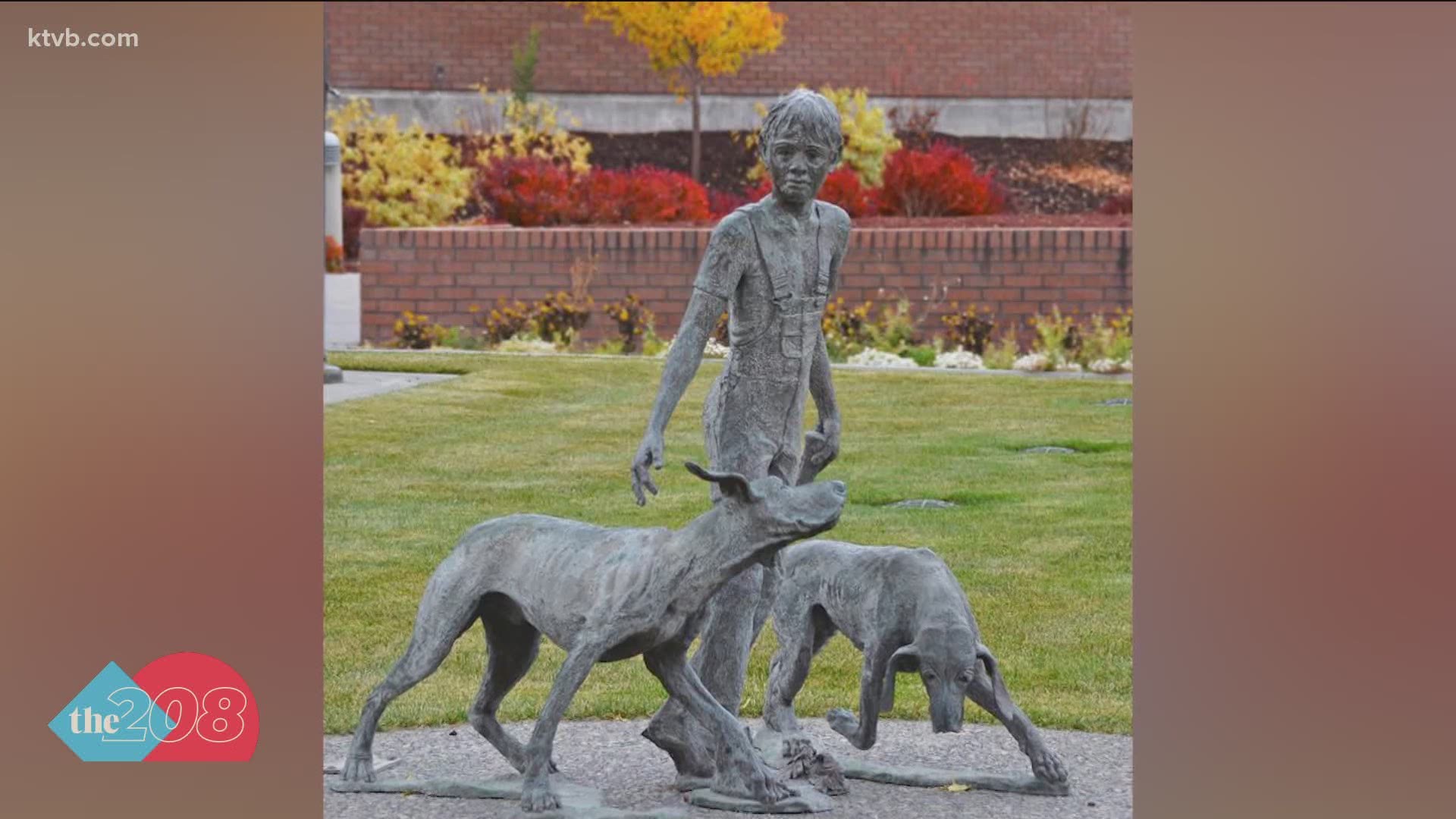 As a tribute to the late author, the Idaho Falls Library installed a life-sized bronze statue outside their building in 1999.