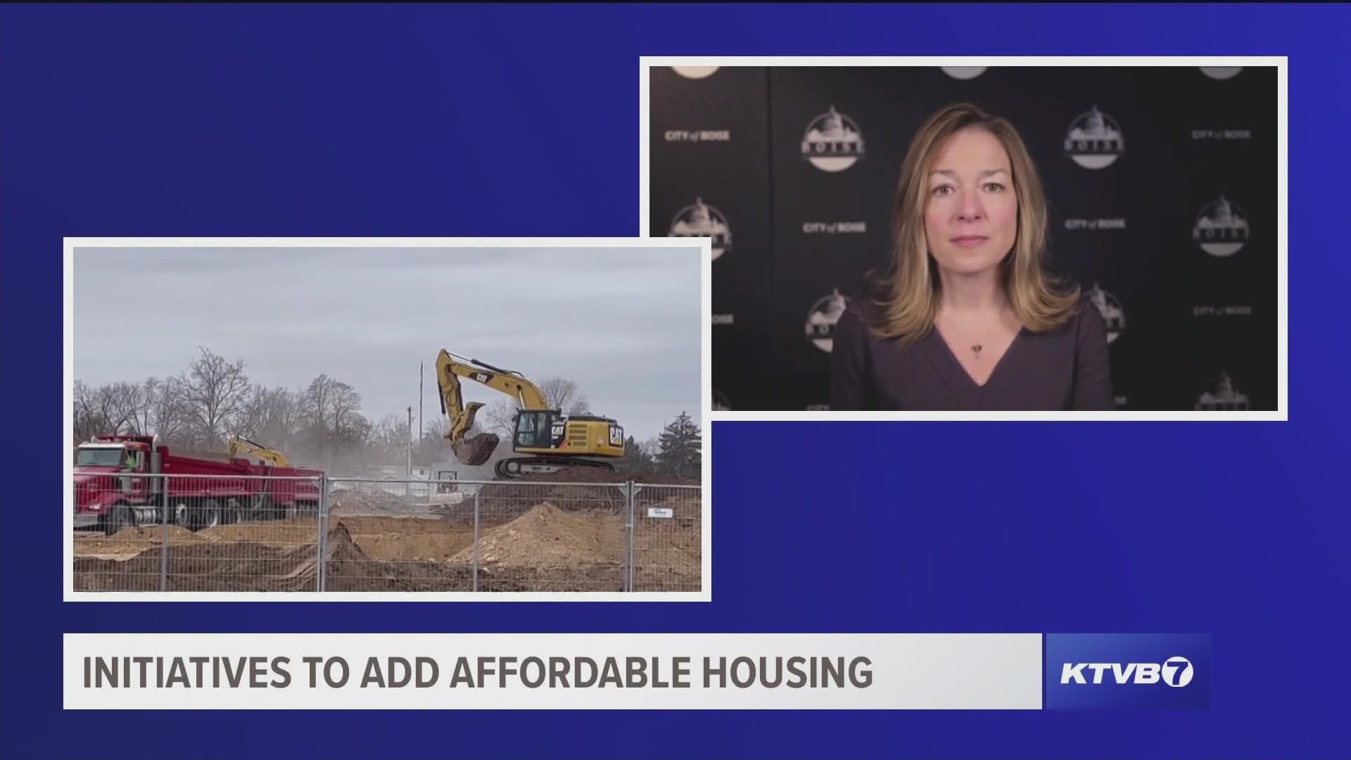Boise Mayor Lauren McLean discusses the city's projects and initiatives to provide more affordable housing for Boiseans and to house the homeless.