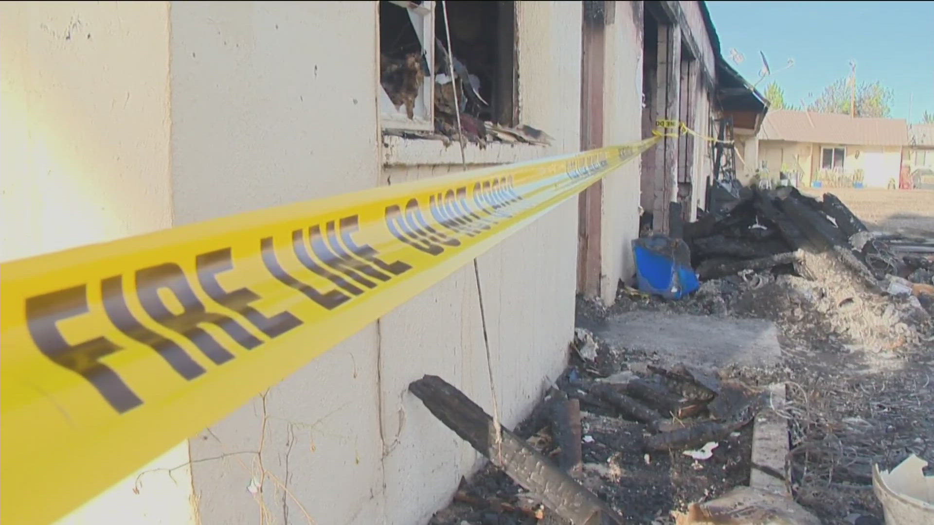 Fire officials say the fire displaced 30 people and three of 12 units were destroyed, forcing residents to seek emergency shelter.