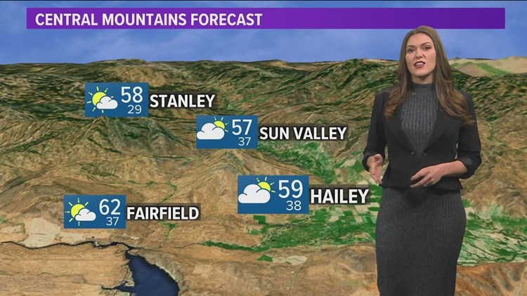 Southern Idaho evening weather: Mountain showers through Saturday
