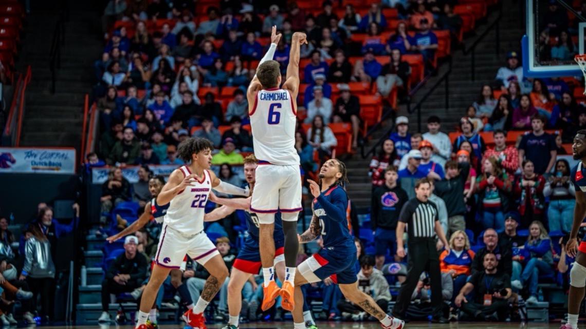 Boise State rolls Duquesne behind Carmichael's career night