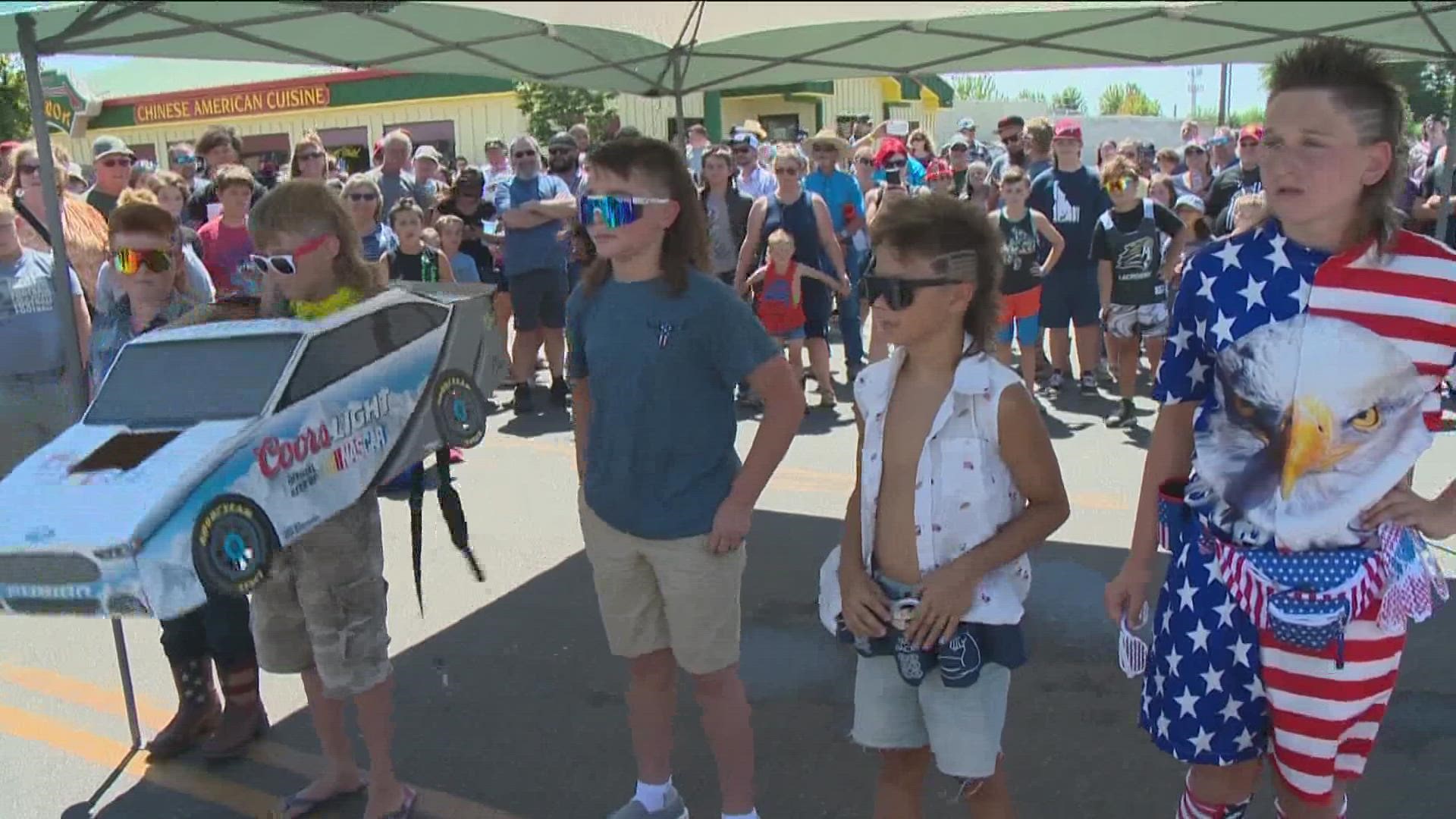 Idahoans compete in second annual 'Mullet Catwalk' at Kuna Days
