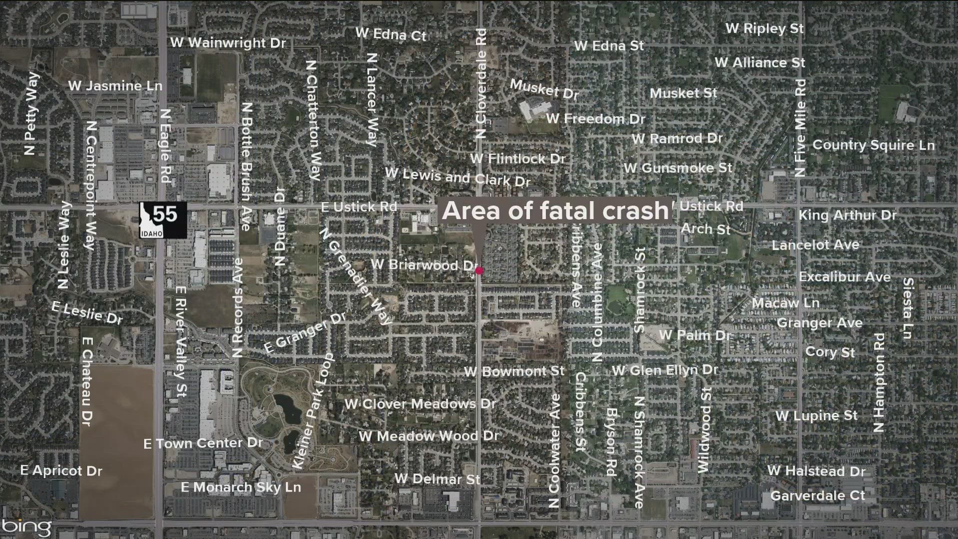 Boise Police said the 27-year-old man was walking in the southbound lanes of Cloverdale Road when he was hit by a vehicle Monday morning.