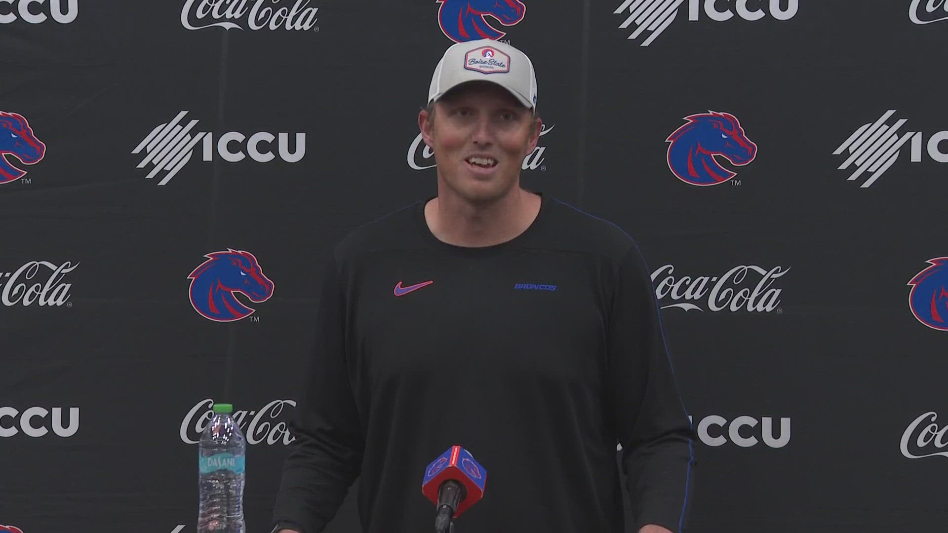 Offensive coordinator and tight ends coach Nate Potter previews Boise State's bout with App State. The Broncos totaled 592 yards of offense at Air Force.