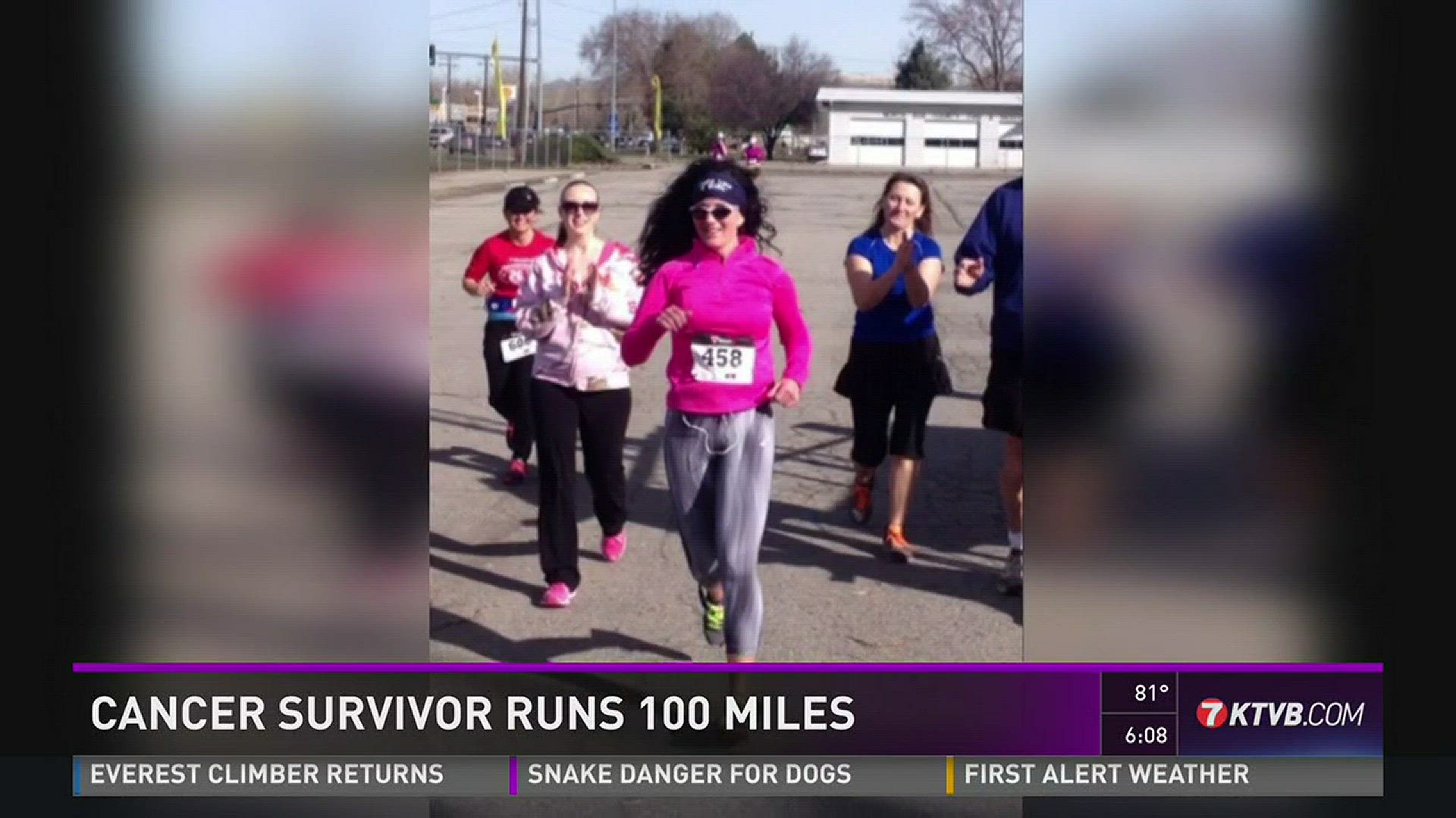 Jenny Carroll celebrated surviving colon cancer by taking a long run.