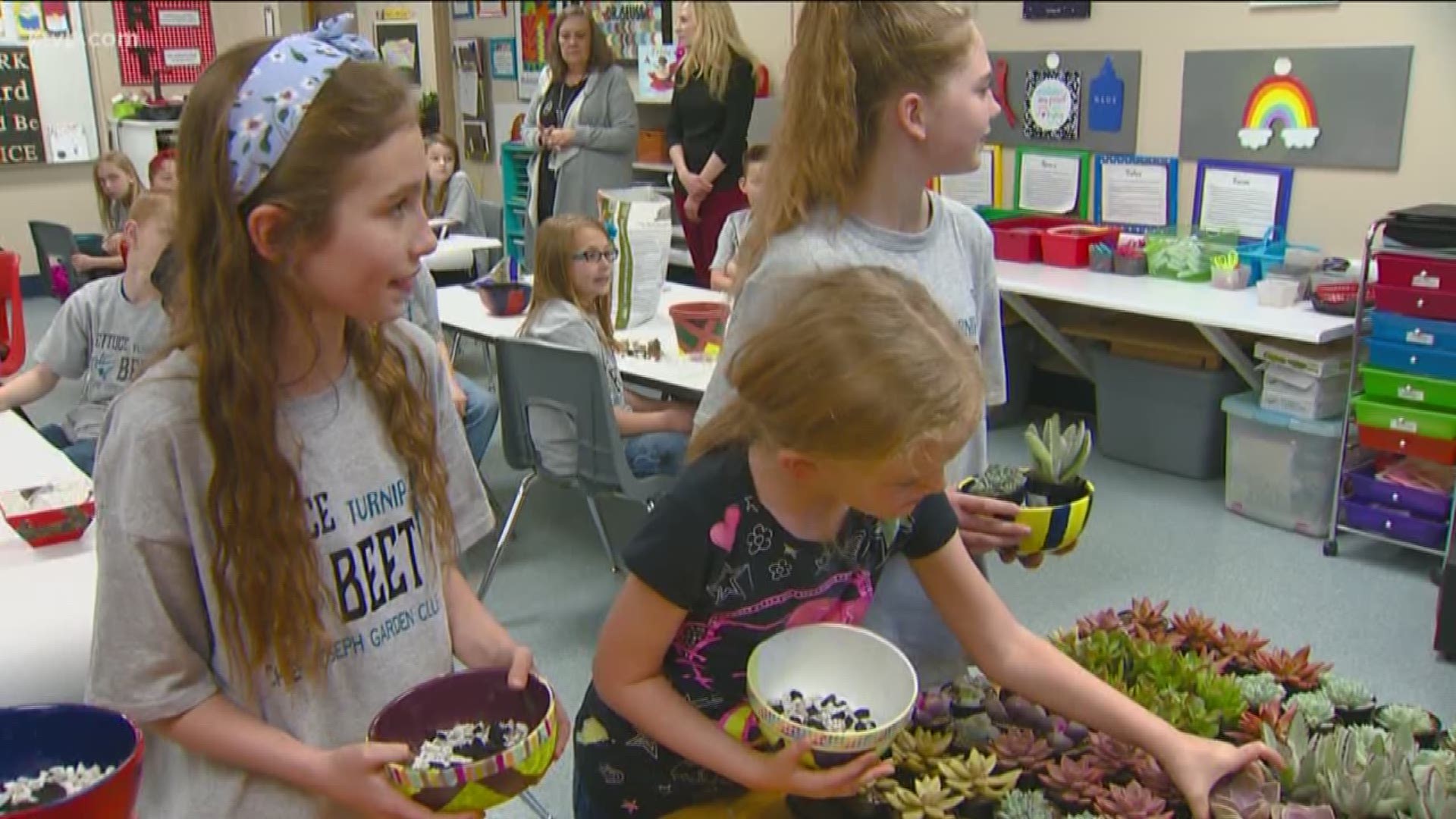 Jim Duthie caught up with students at a Garden Club in Meridian.