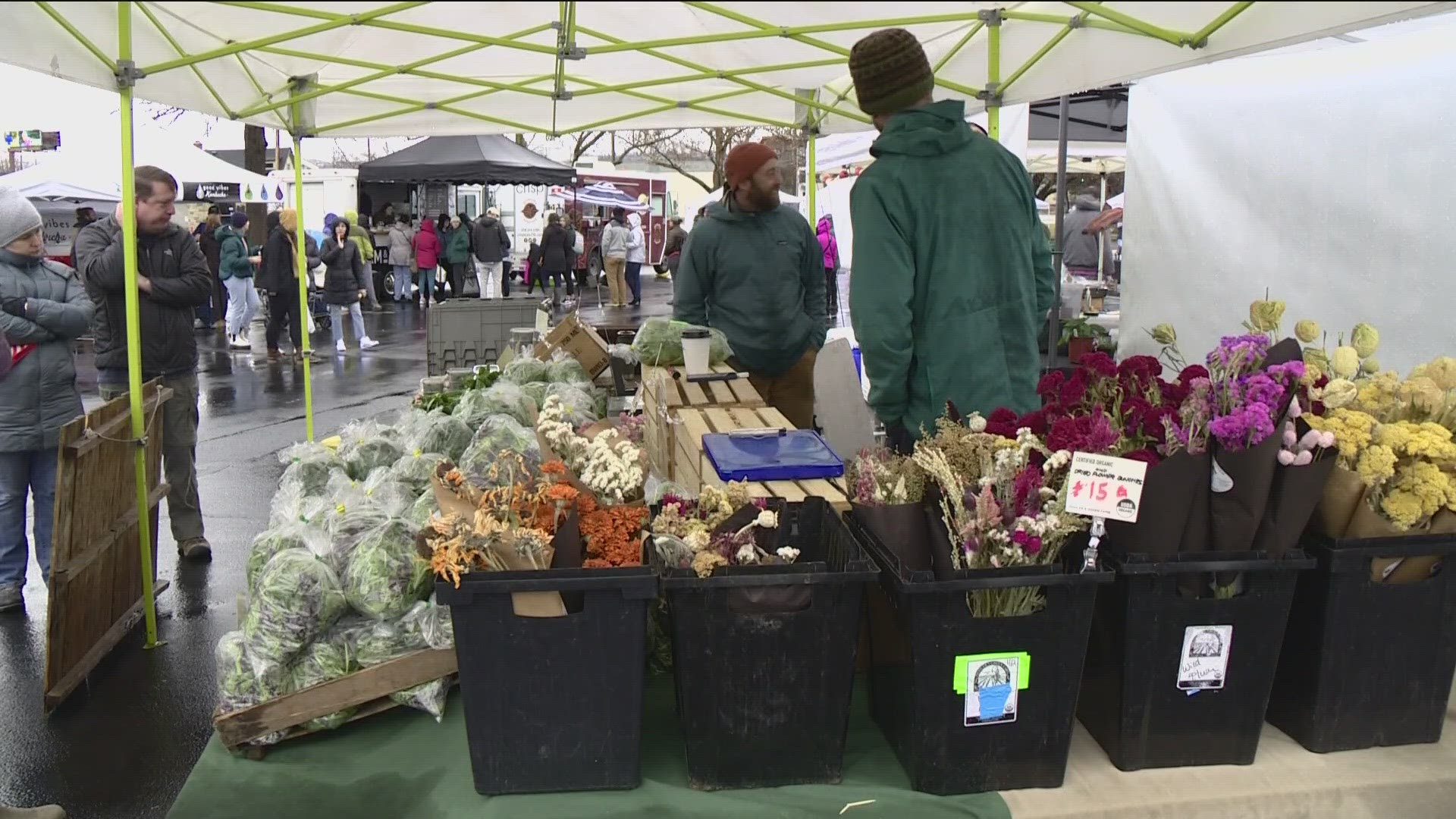 Don't let the wet weather stop you from celebrating opening day with the Boise Farmers Market and Nampa Farmers Market on Saturday, April 6.