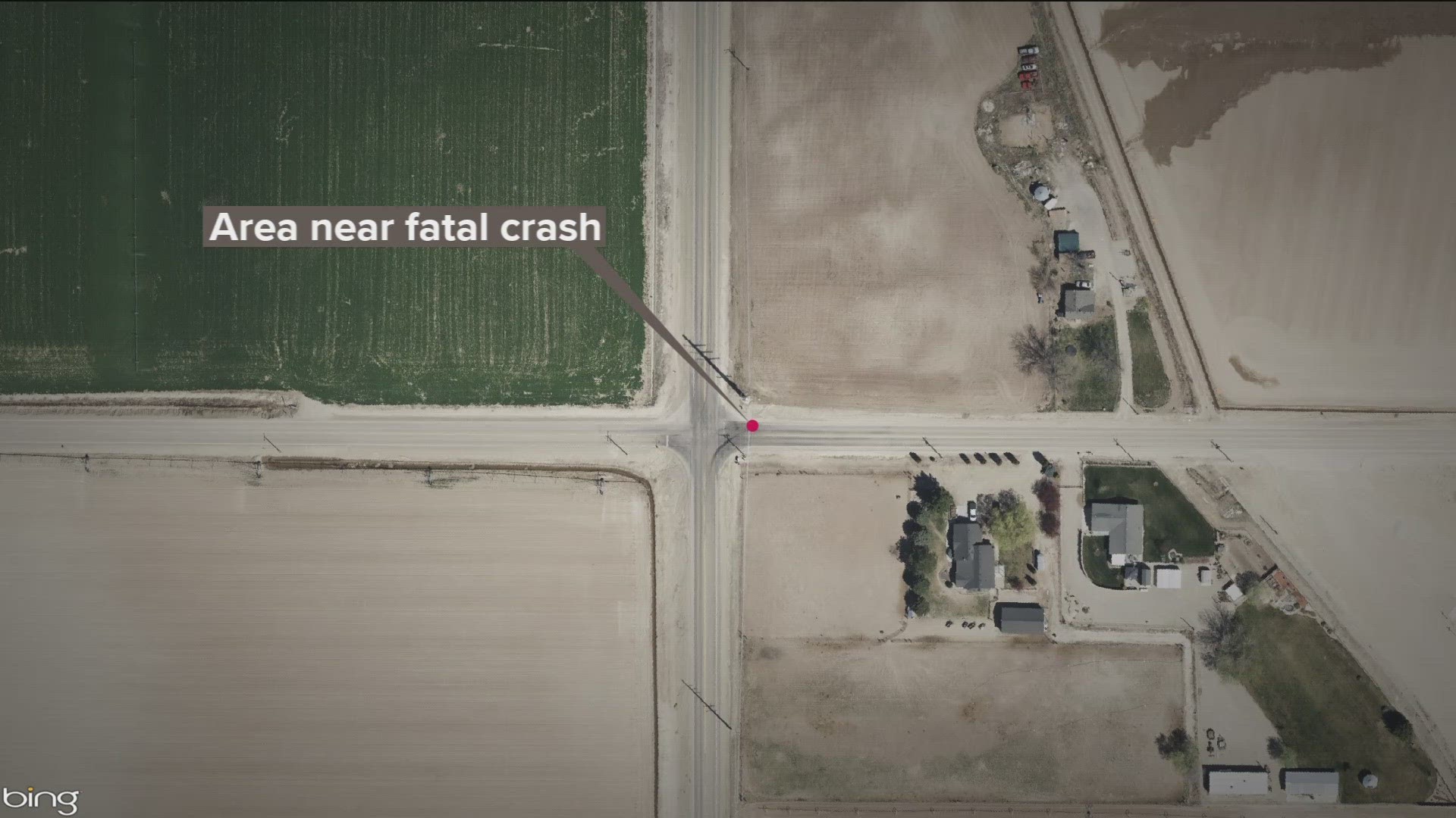 The crash was between a motorcycle and a car and happened around 9:16 p.m. near the intersection of Old Highway 30 and Galloway Road north of Caldwell, ISP said.