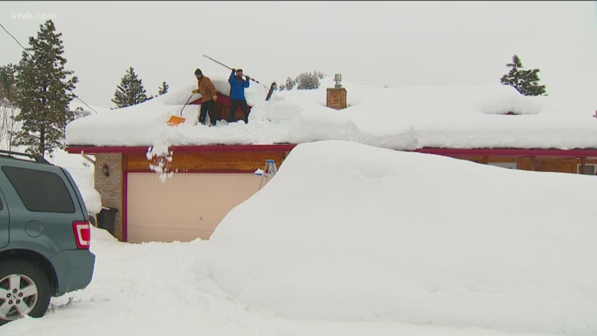 Snow in the Treasure Valley might be fun to play in, but in the Idaho mountains, the snow is causing issues for homeowners and drivers.