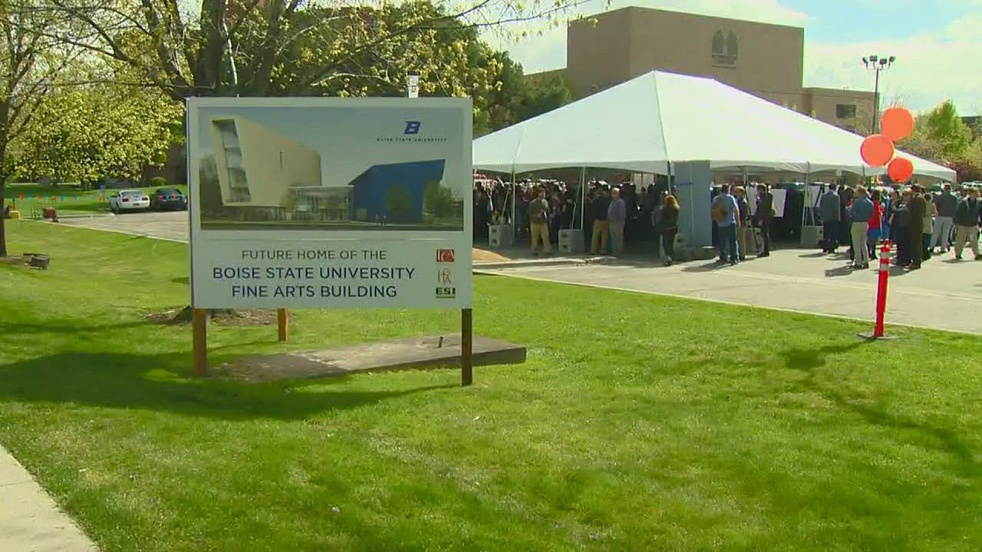 The new building is on the west end of the campus.