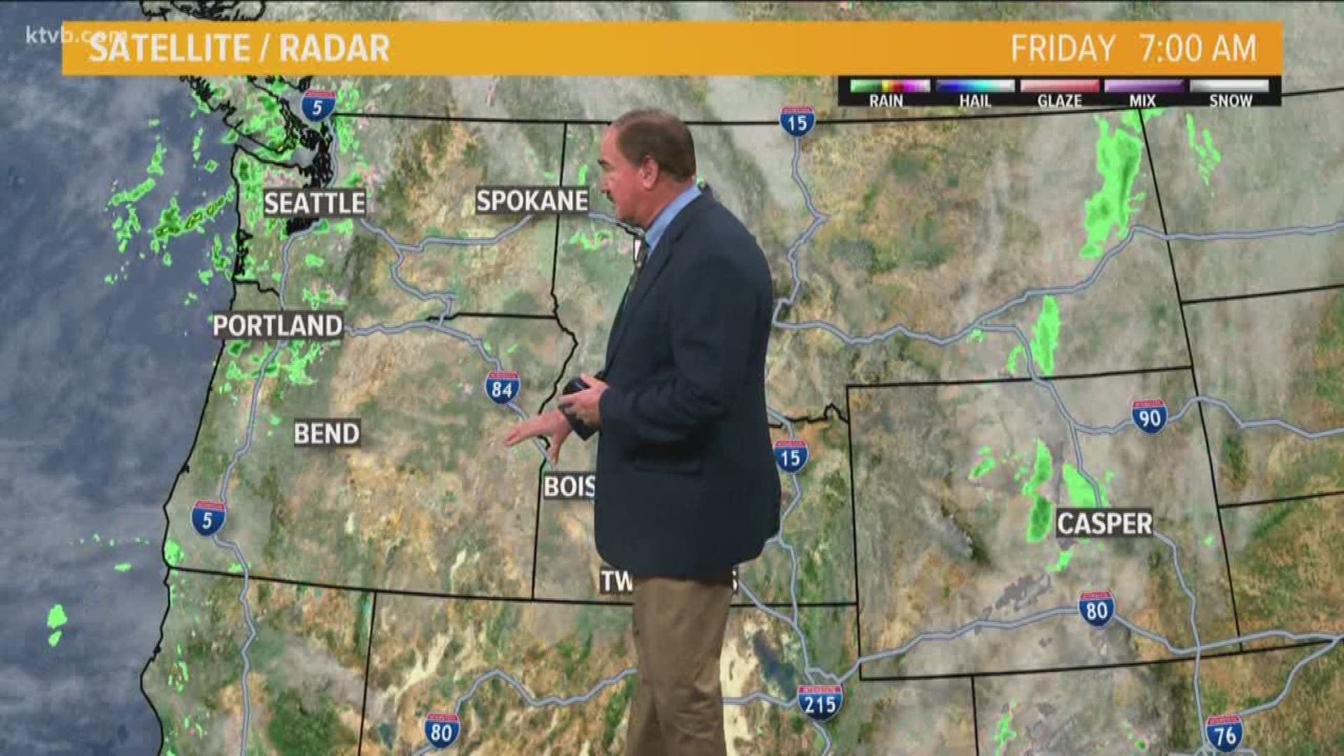 Friday weather in the Treasure Valley will be around the 50s for most of the day.