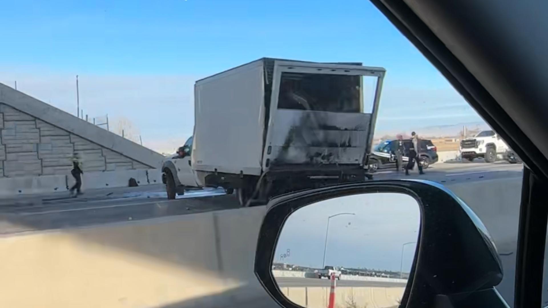 Police said a minor died and three people were hospitalized following a crash on westbound I-84 near the Ada-Canyon county line on Tuesday, Nov. 25.