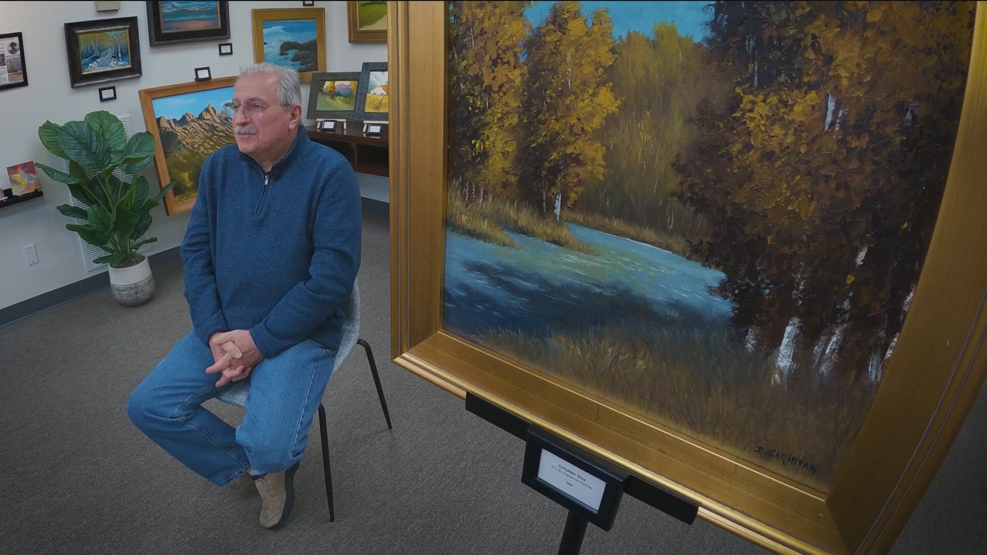 Bill Garibyan's passion for art was influenced by his father in the former Soviet Union. Now, he is the anchor artist of the new Idaho Art Gallery in Meridian.