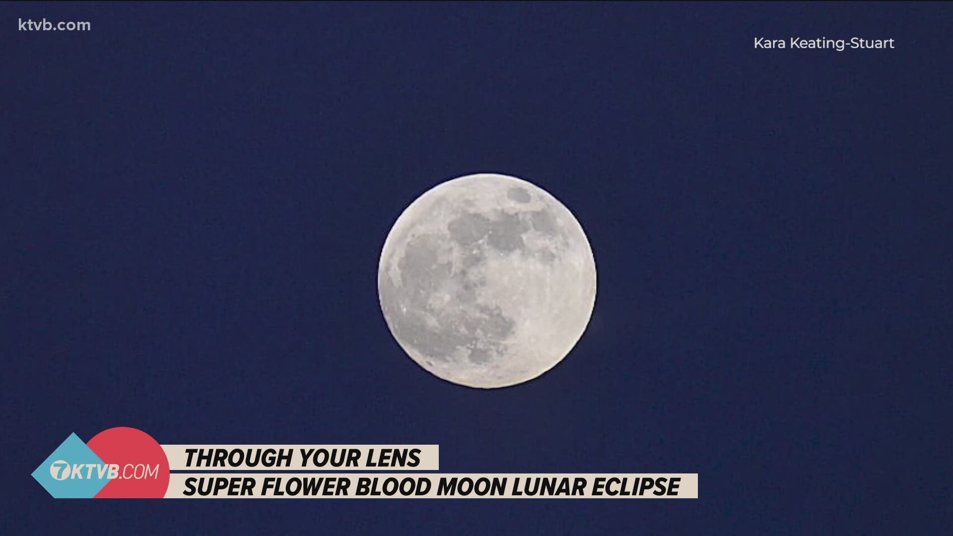 The next total lunar eclipse is in May 2022. In case you missed Wednesday morning's total lunar eclipse, you can see KTVB viewer photos of it.
