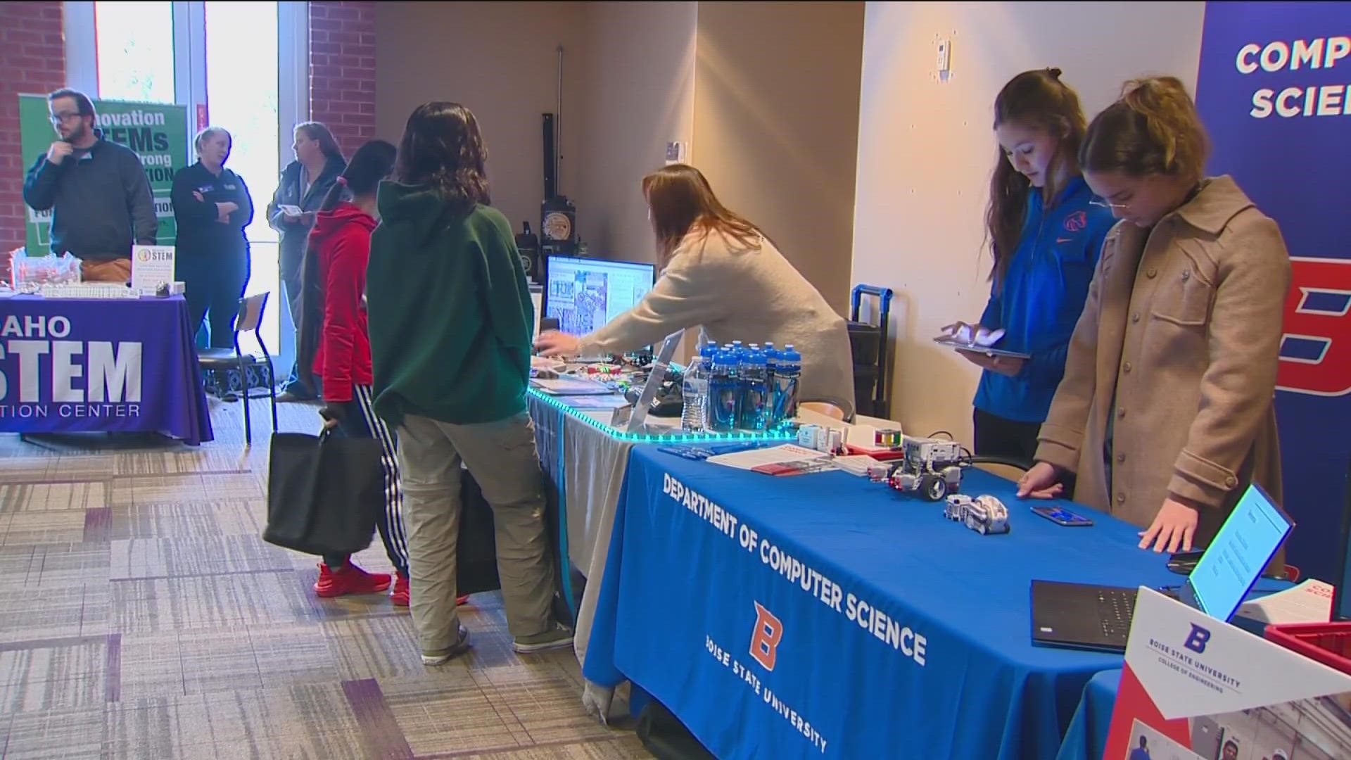 SheTech is a one-day tech conference for high school girls where they get to explore all things stem and innovation related