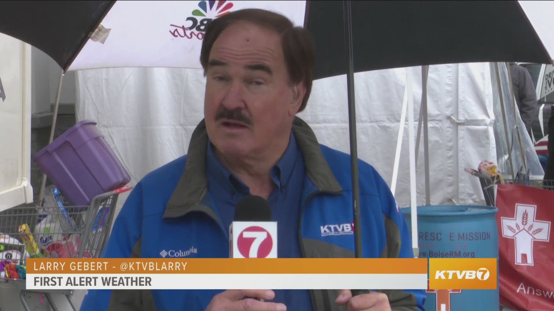 Larry Gebert says it will stay wet for the next couple of days.