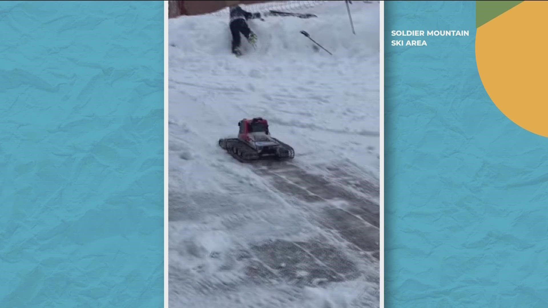 No, it's not a snow report. In *so Idaho* fashion, a remote-controlled plow assisted in clearing the snow at a resort in Fairfield.