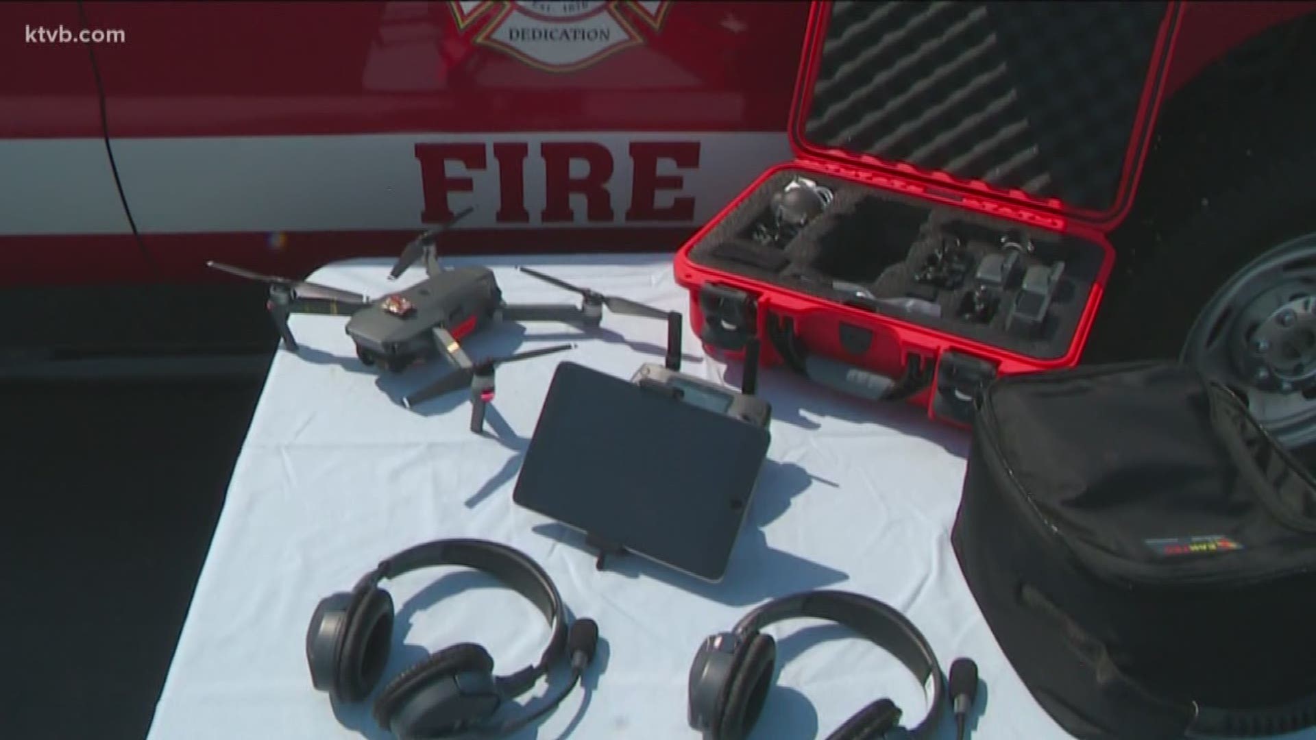 The drones will help fire commanders make important decisions.