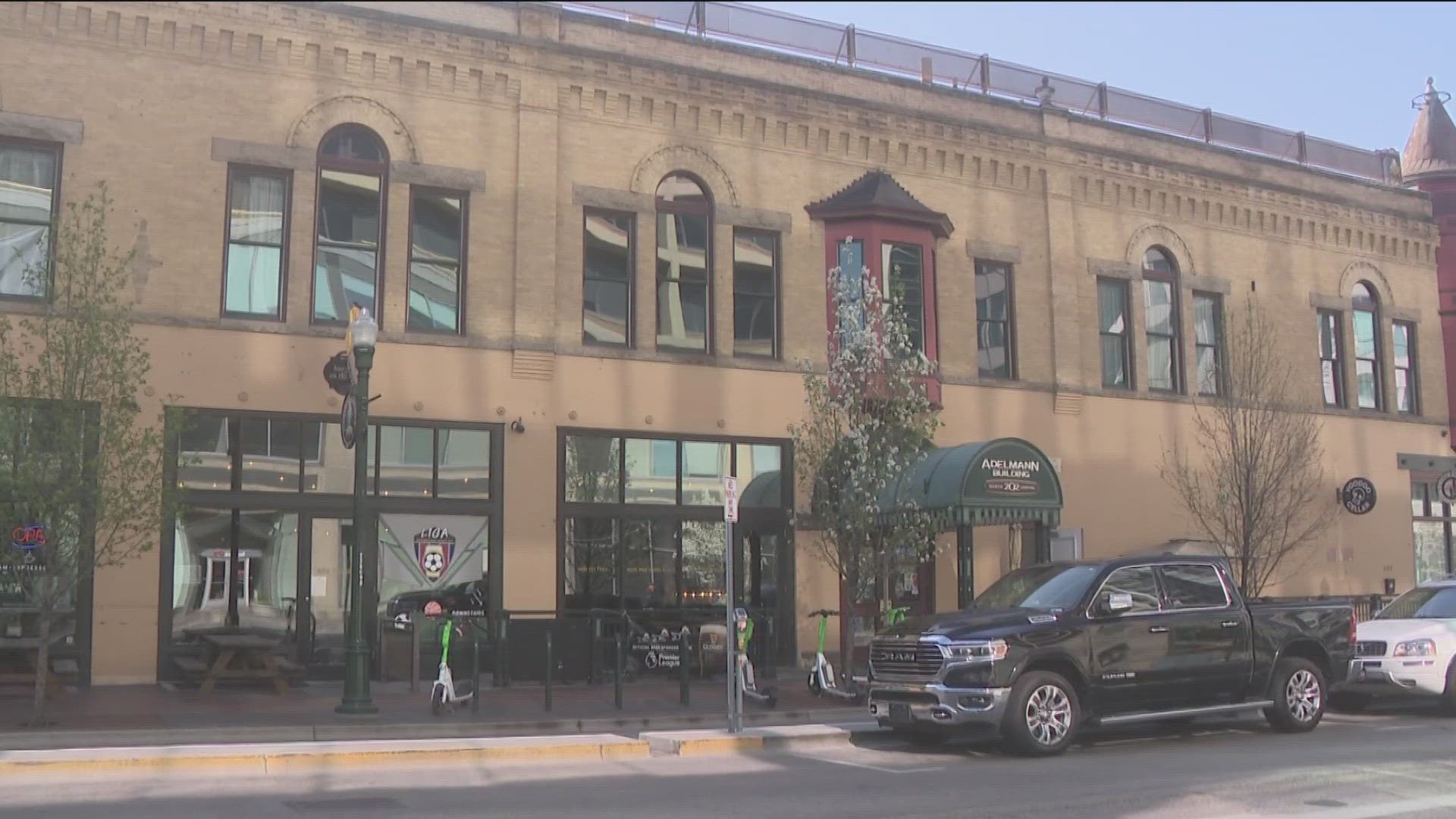 The building is 123 old, the only thing that changes are the businesses inside it.