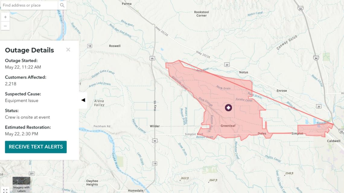 Caldwell hit by power outage, impacts 2,200 customers | ktvb.com