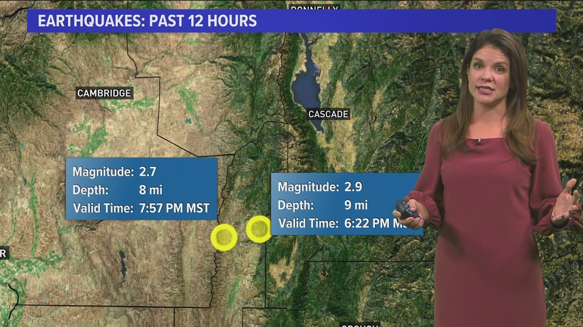 Weather Small earthquakes outside of Cascade