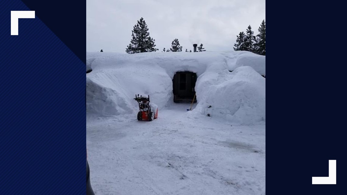 Snowstorm turns Cascade home into an accidental igloo, causing
